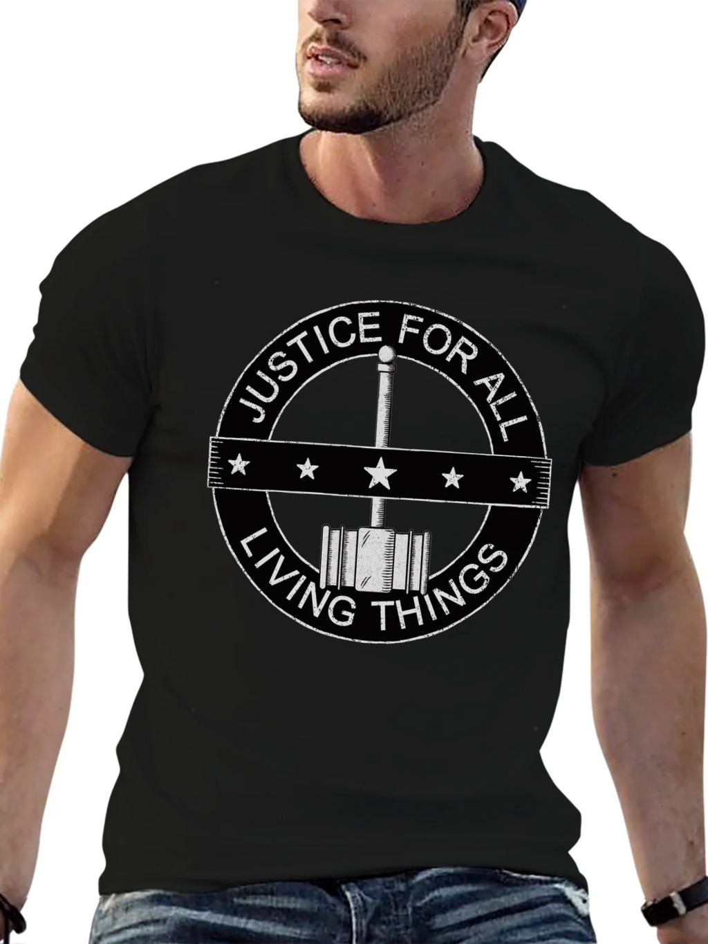 Justice for All Living Things Graphic T-Shirt product image 6