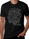 Tech Head T-Shirt - Circuit Mind Design product image 1