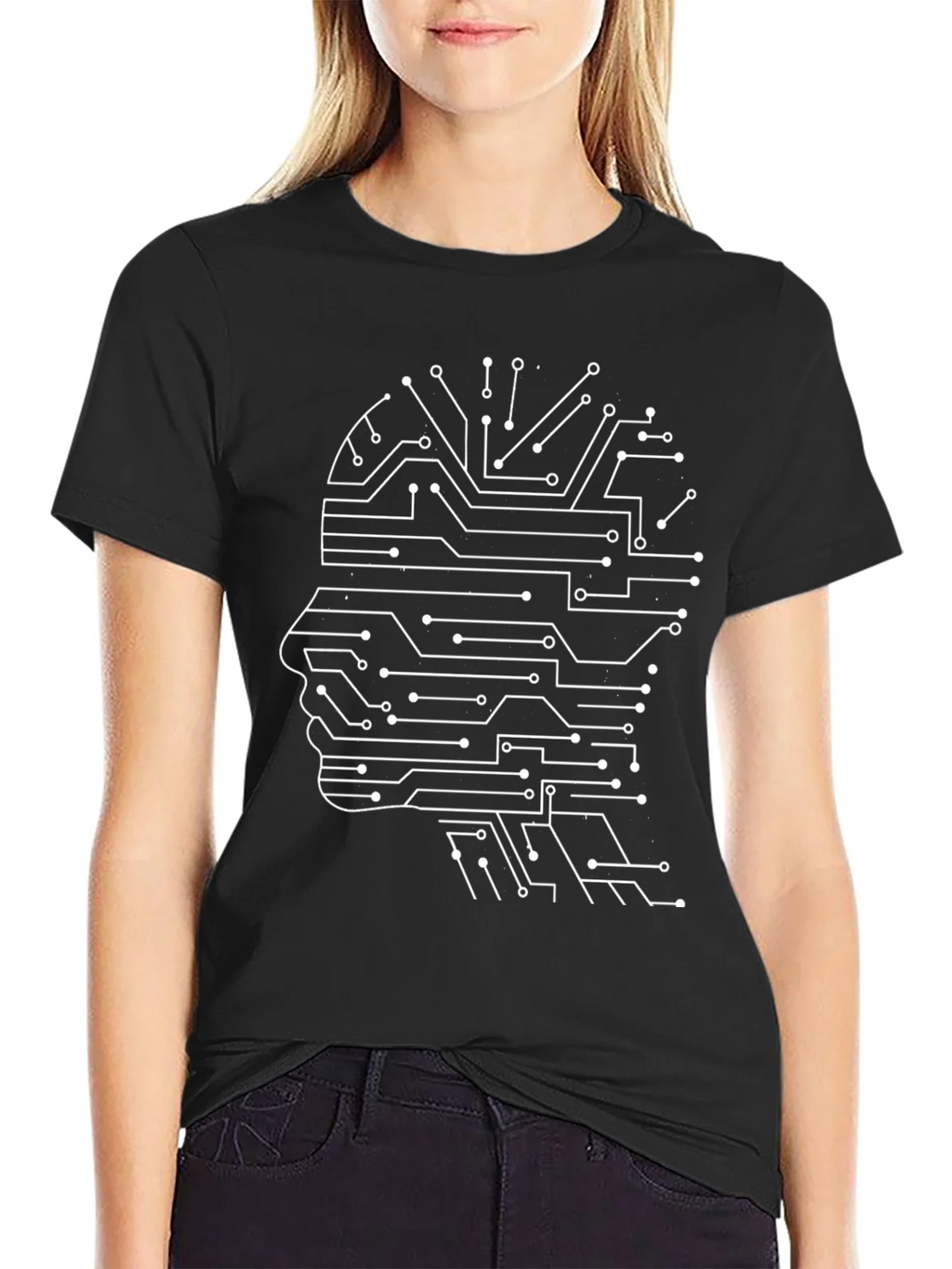 Tech Head T-Shirt - Circuit Mind Design product image 2