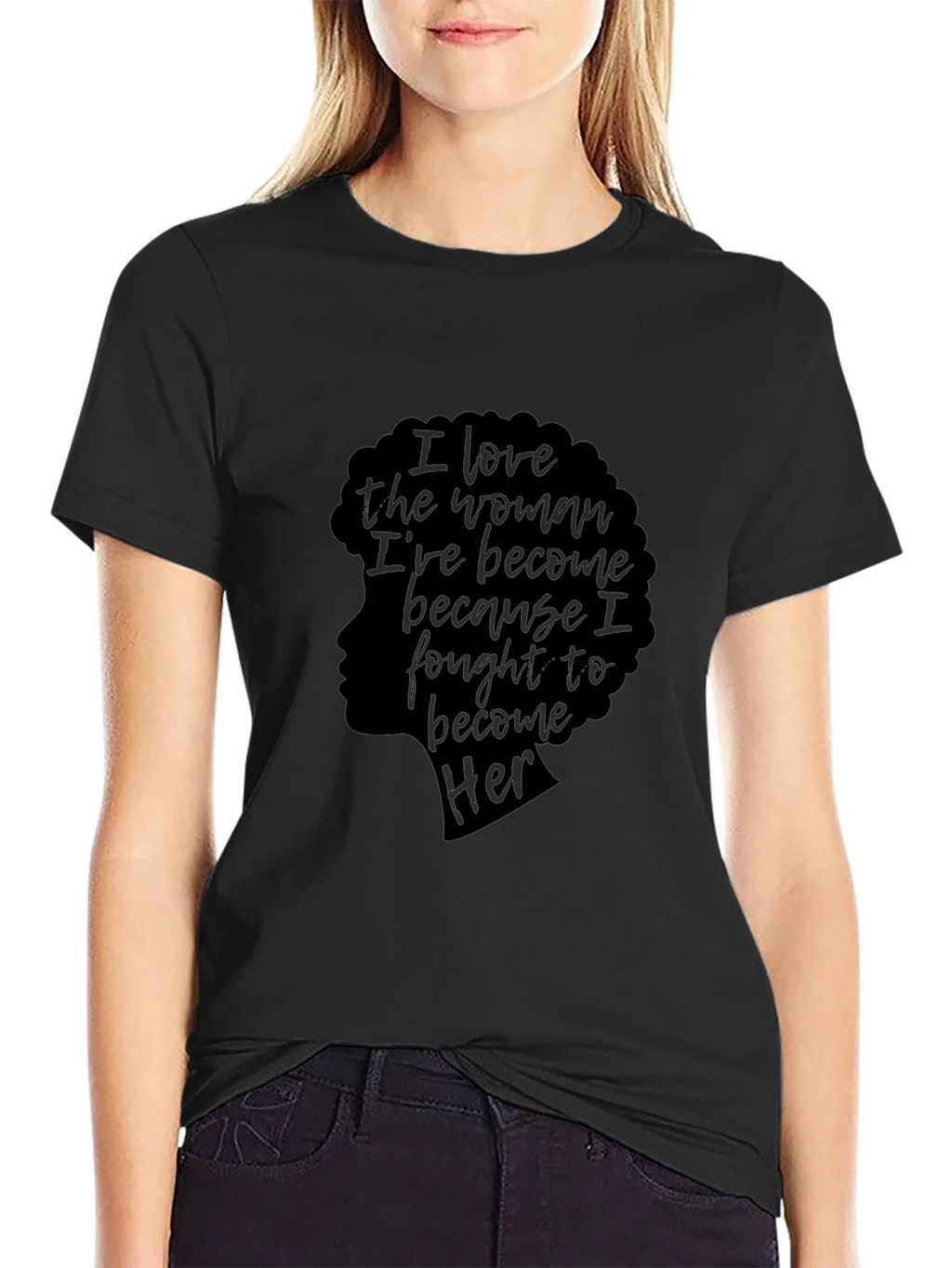 Empowered Woman Black T-Shirt product image 2