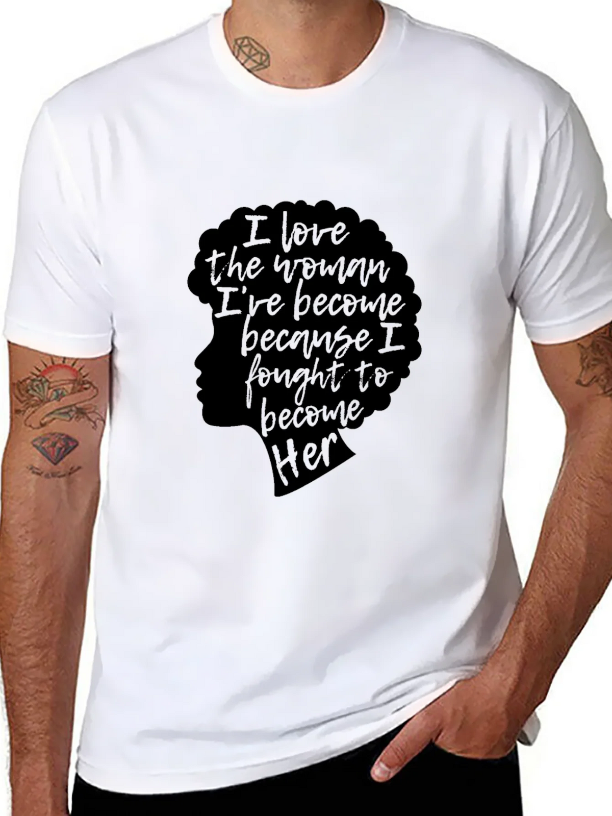 Empowered Woman Black T-Shirt product image 5