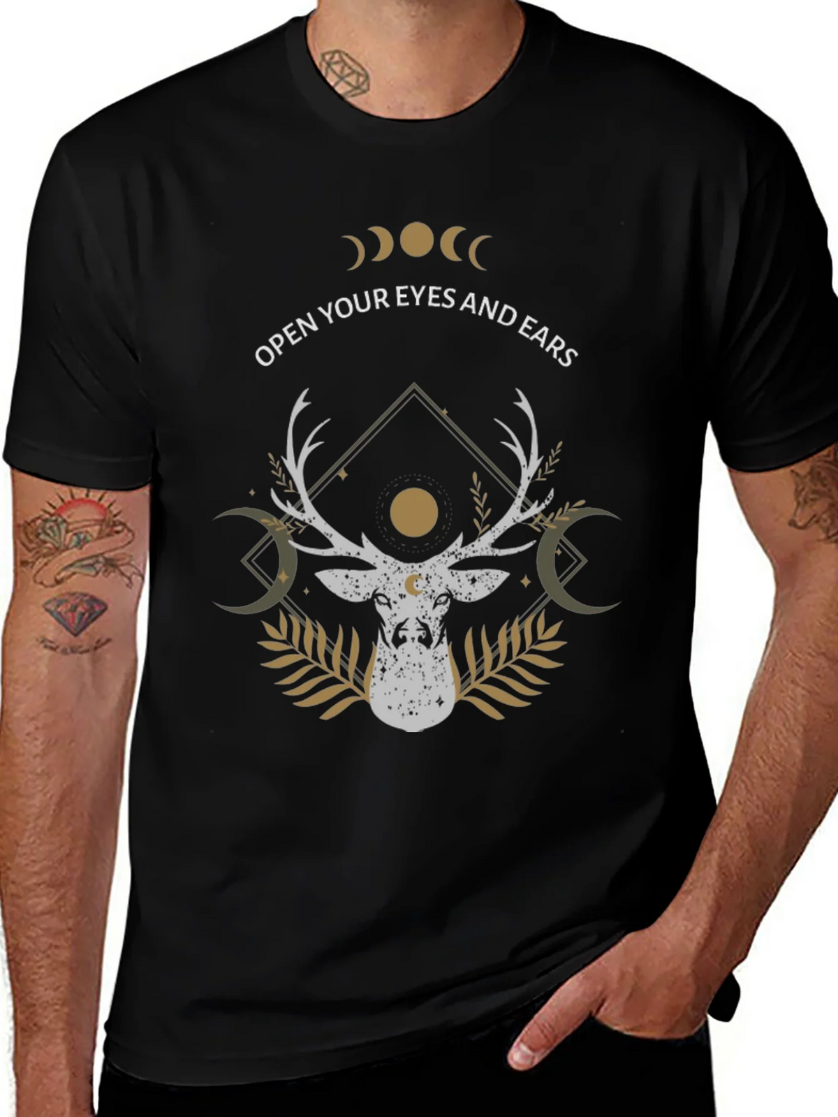 Mystic Stag Graphic Tee - Open Your Eyes product image 1