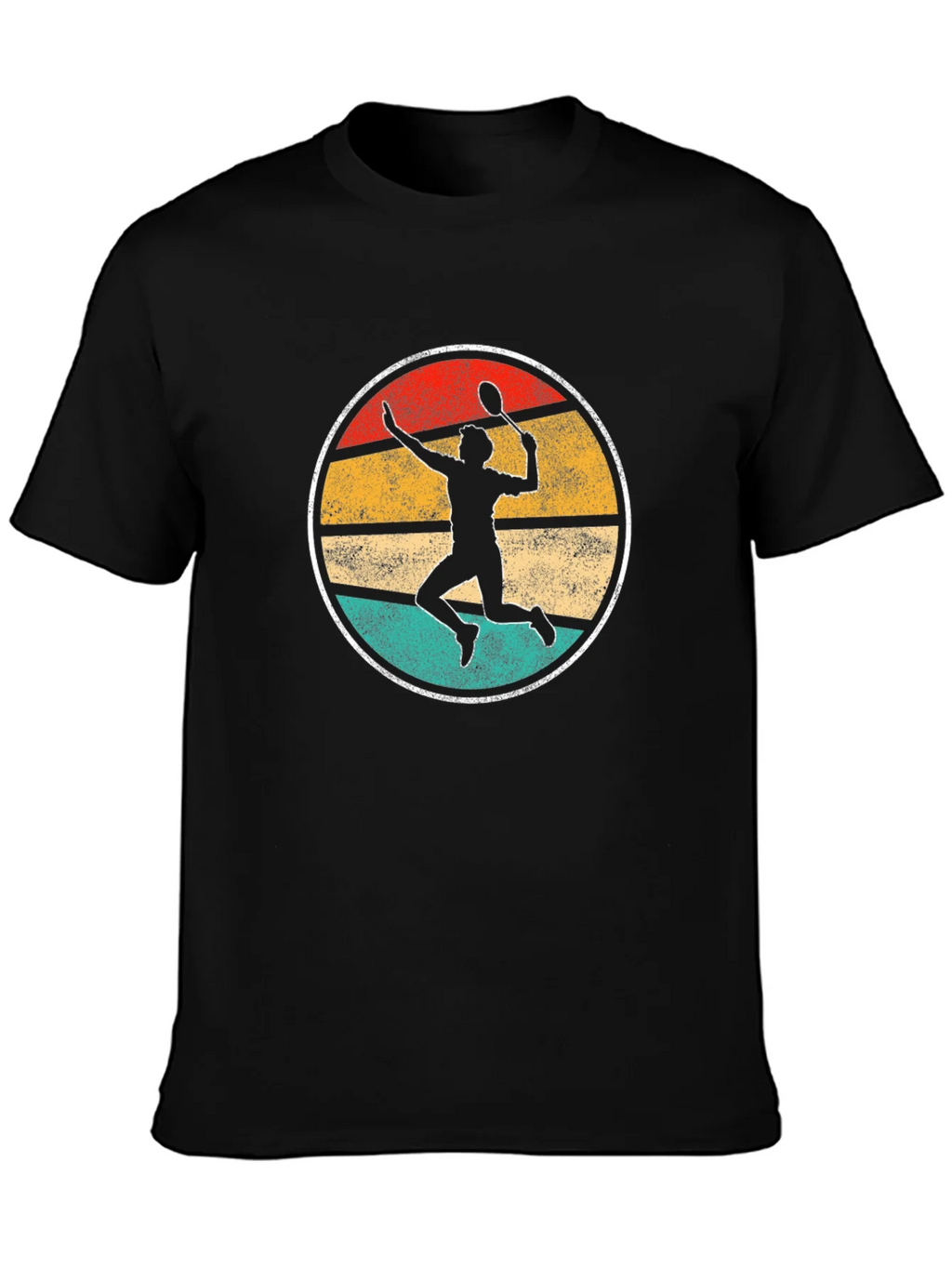 Vintage Badminton Player Graphic Tee product image 3