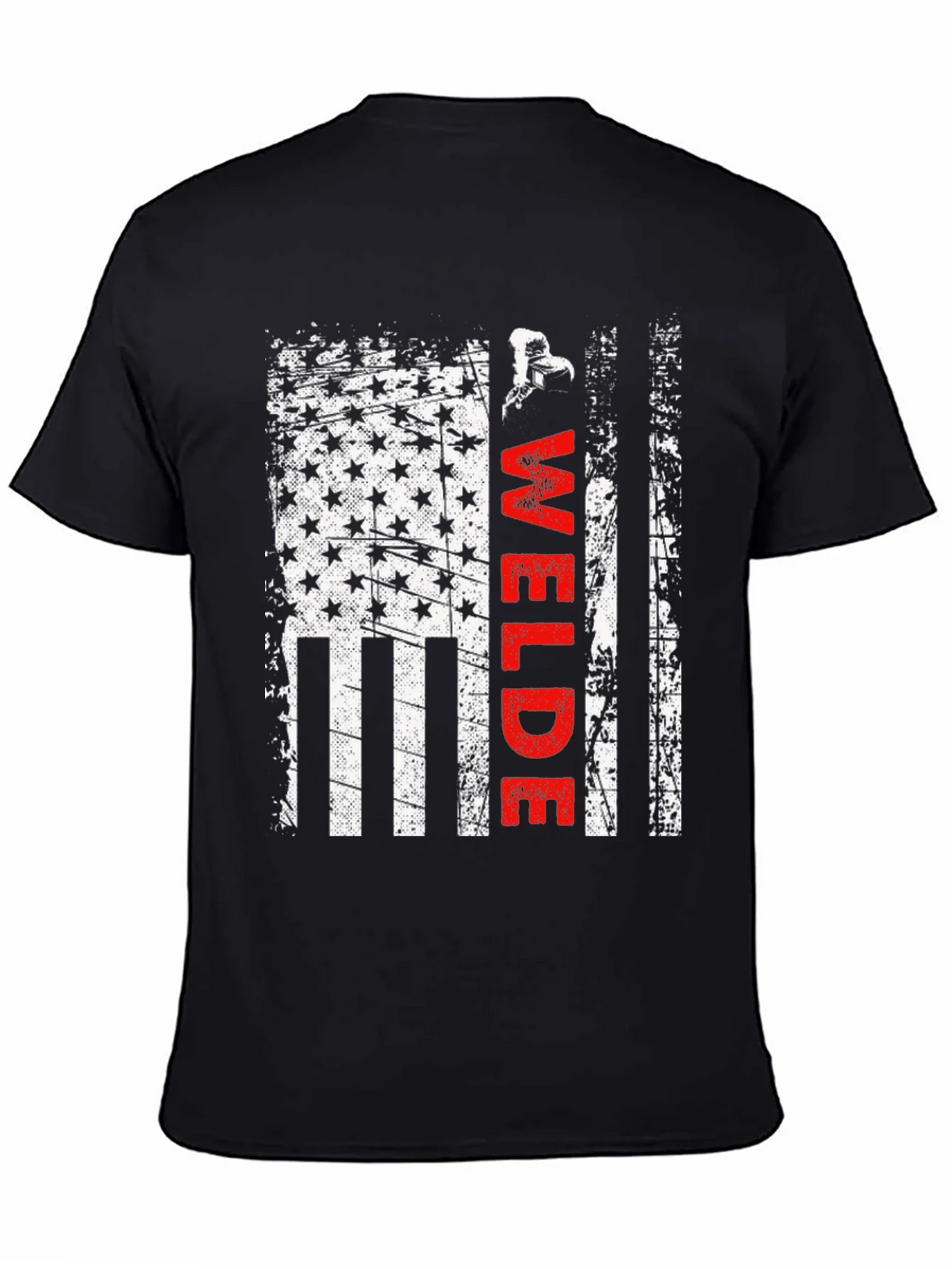 Welder American Flag T-Shirt Patriotic Welding Tee product image 3