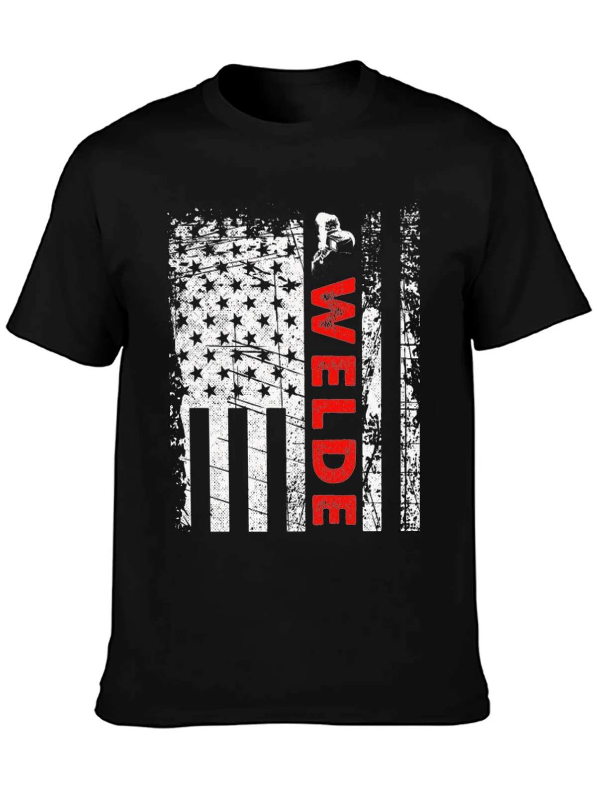 Welder American Flag T-Shirt Patriotic Welding Tee product image 2