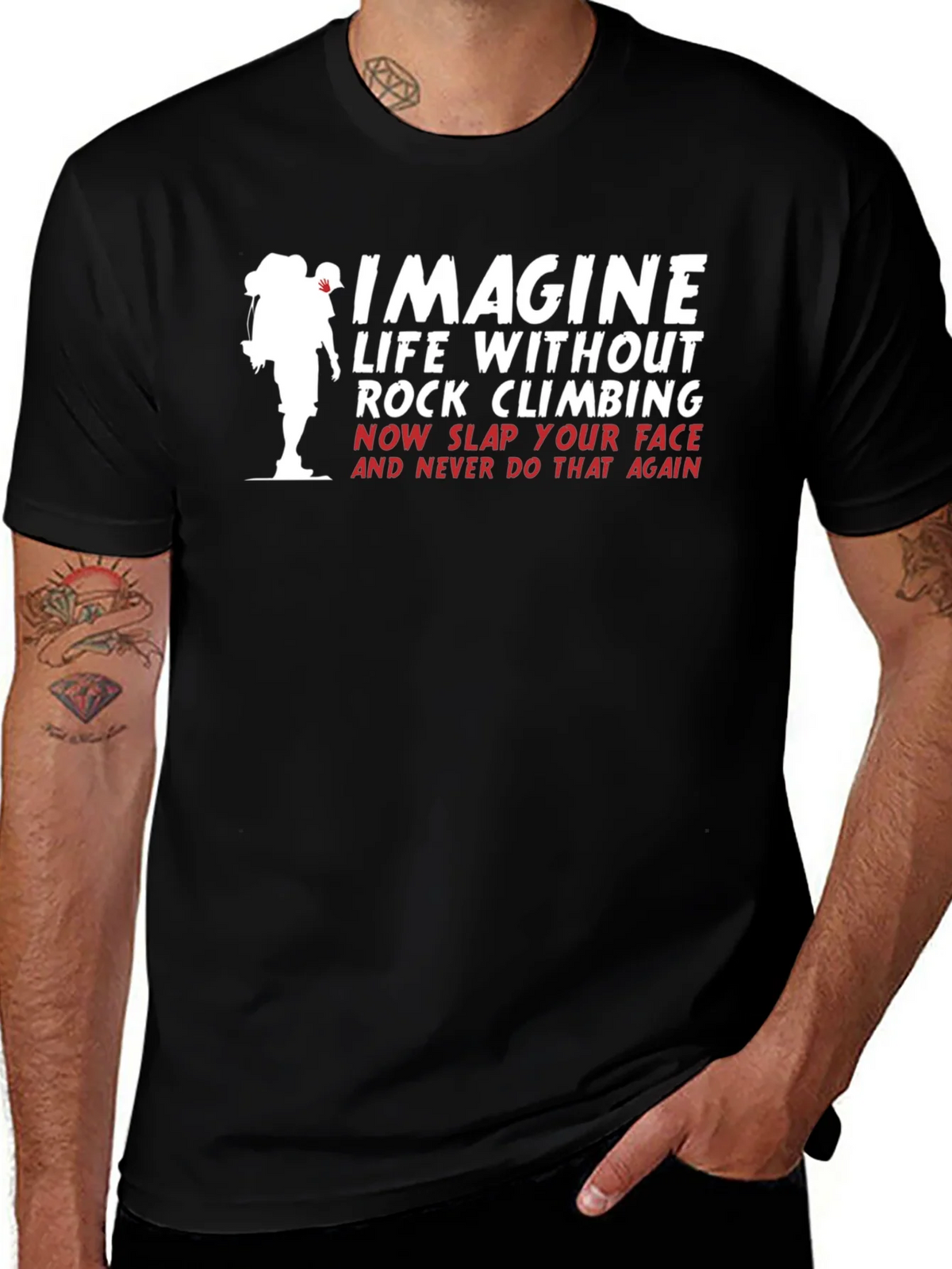 Imagine Rock Climbing T-Shirt product image 1