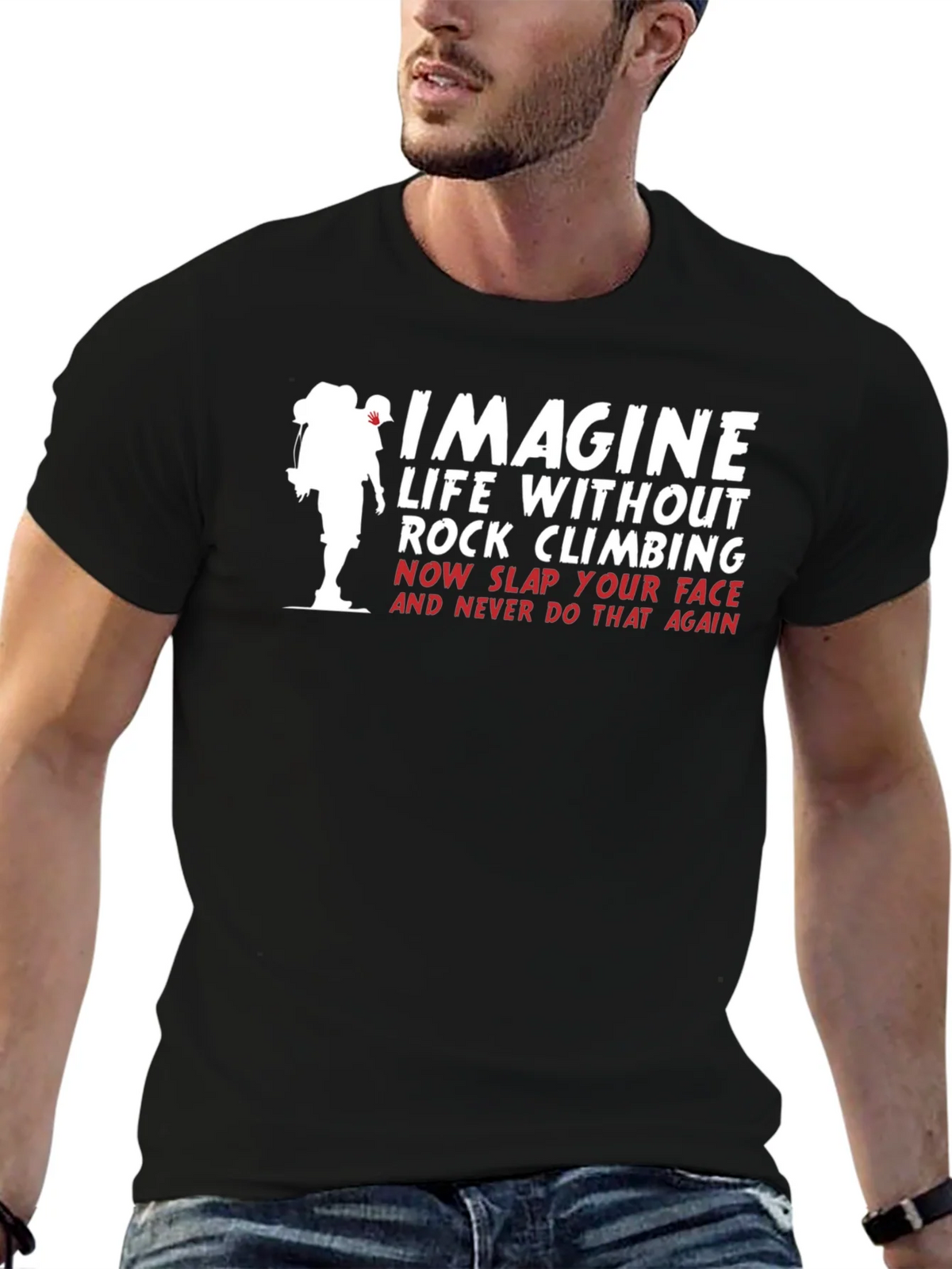 Imagine Rock Climbing T-Shirt product image 6