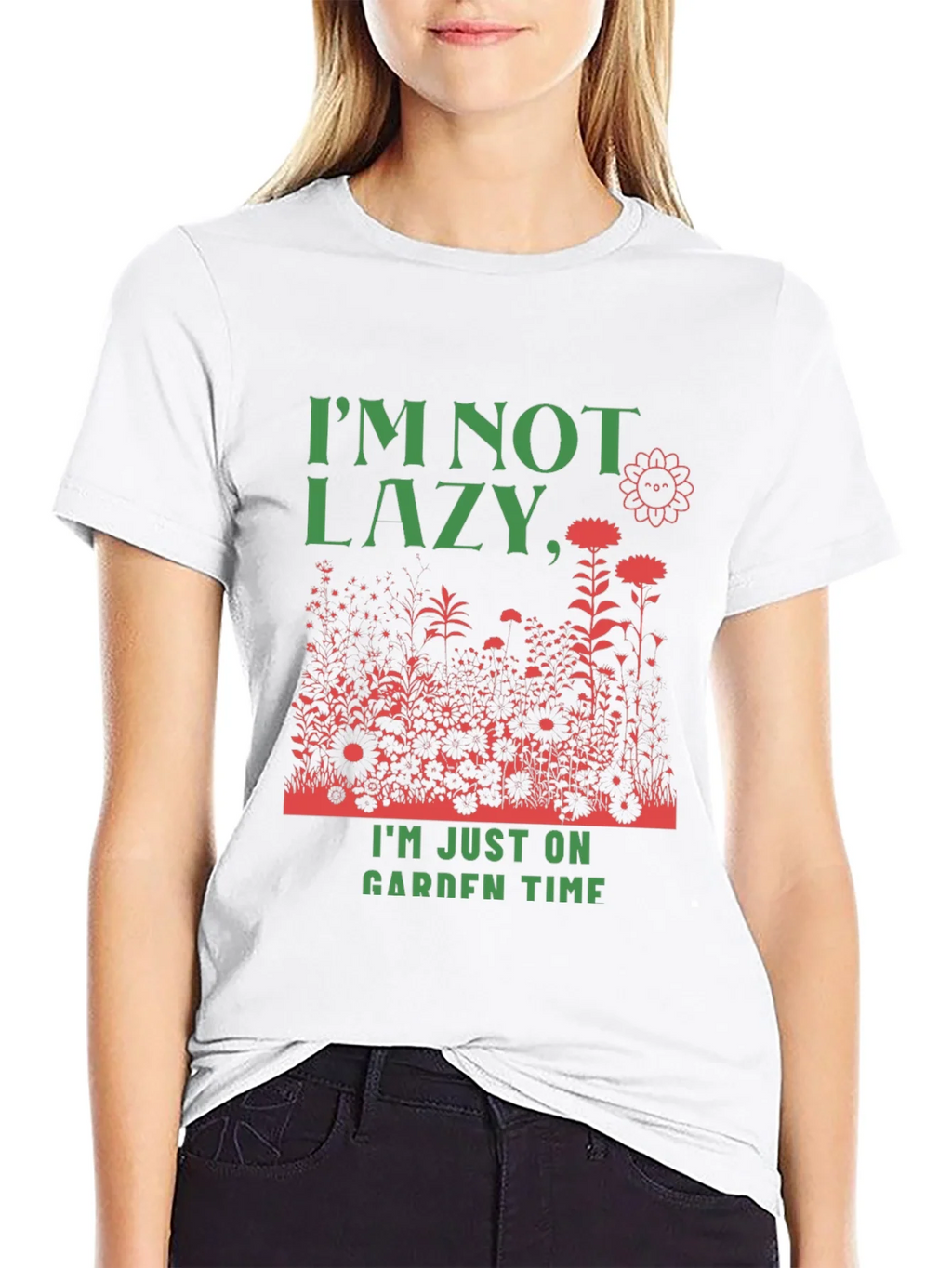 Funny Gardener T-Shirt: Im Not Lazy Garden Time! product image 7