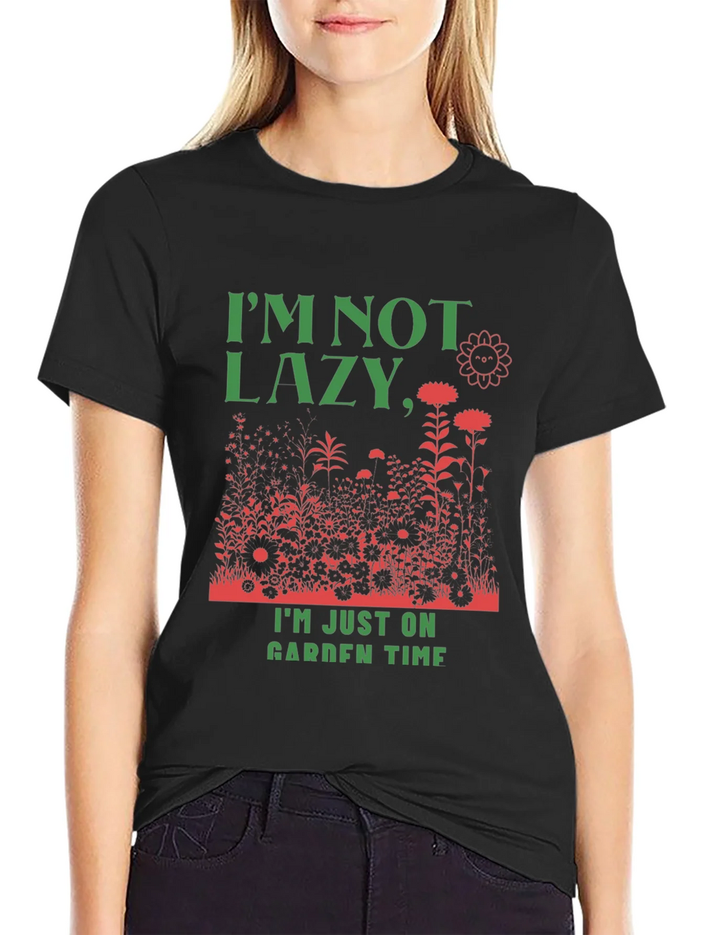Funny Gardener T-Shirt: Im Not Lazy Garden Time! product image 2