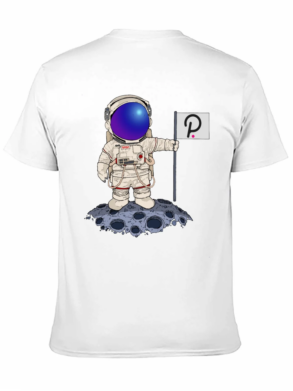 Astronaut Polkadot Graphic Tee - Space Crypto Fashion product image 9