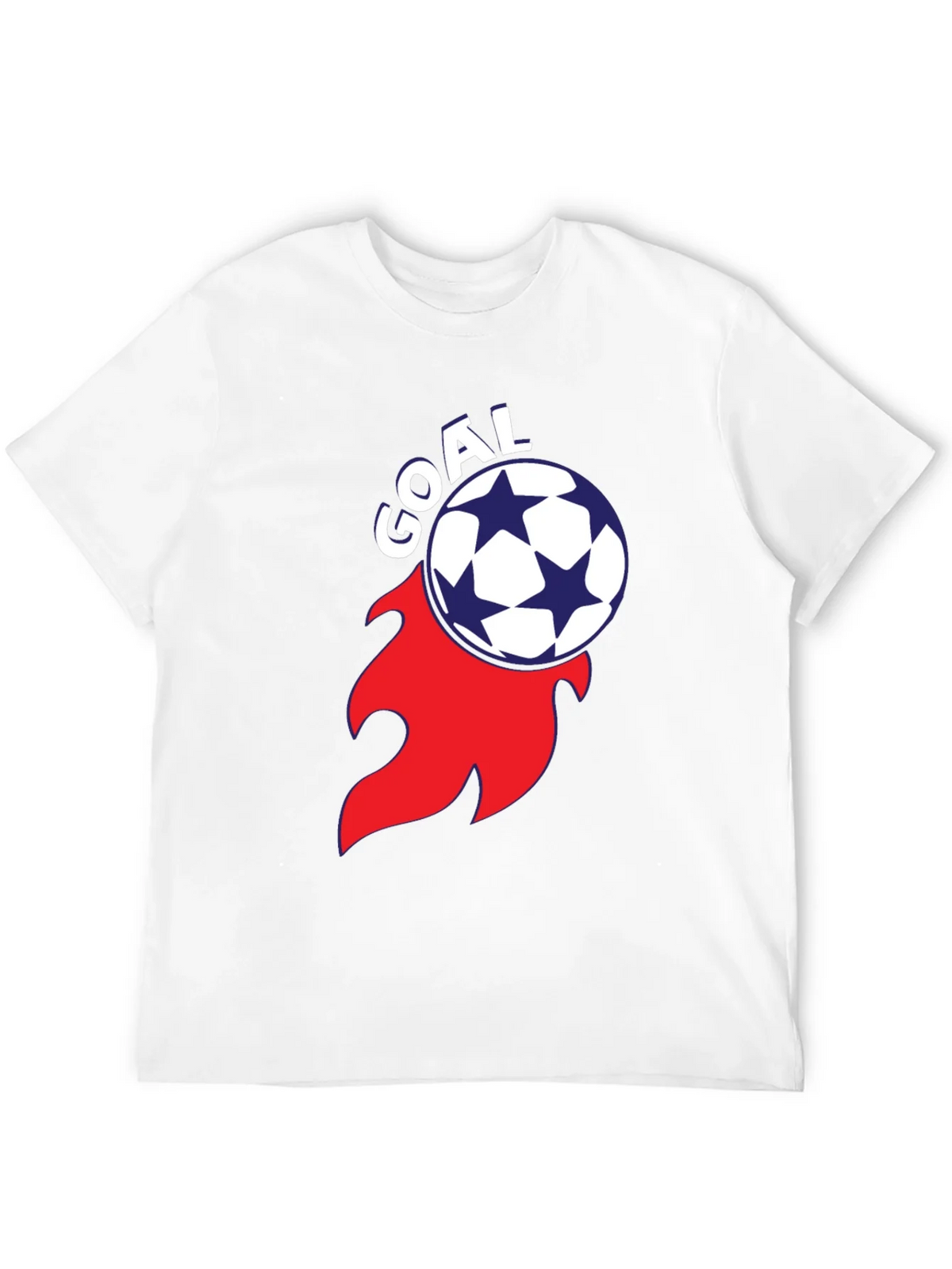 Goal! Soccer Ball Flame Graphic Tee - Stylish Black T-Shirt product image 9