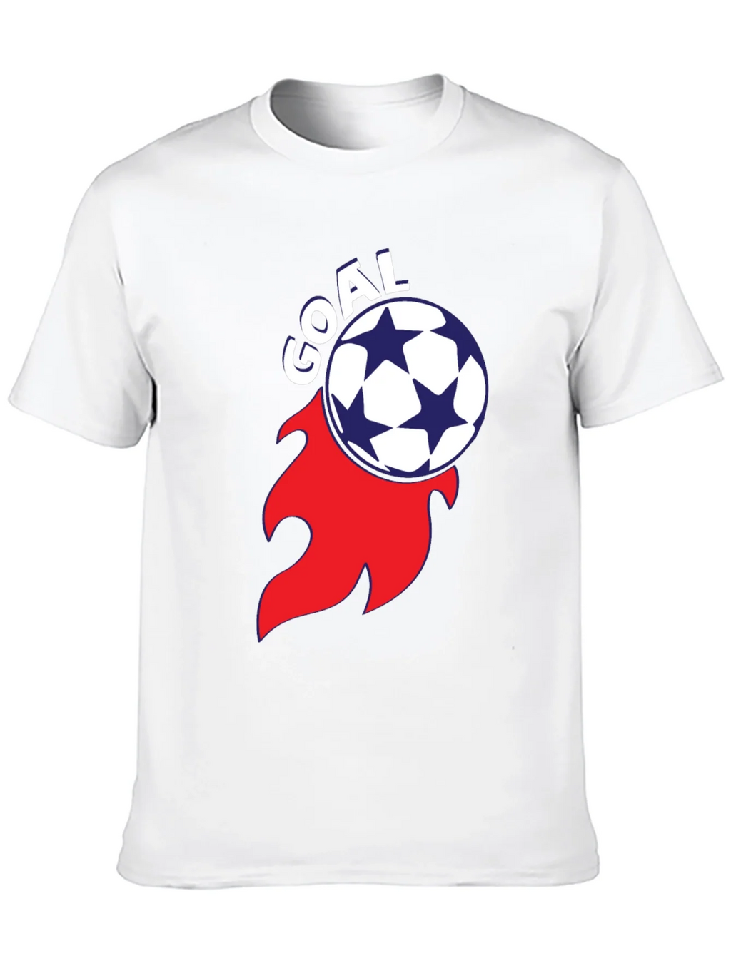 Goal! Soccer Ball Flame Graphic Tee - Stylish Black T-Shirt product image 7