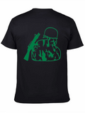Green Soldier Graphic Black T-Shirt product image 1