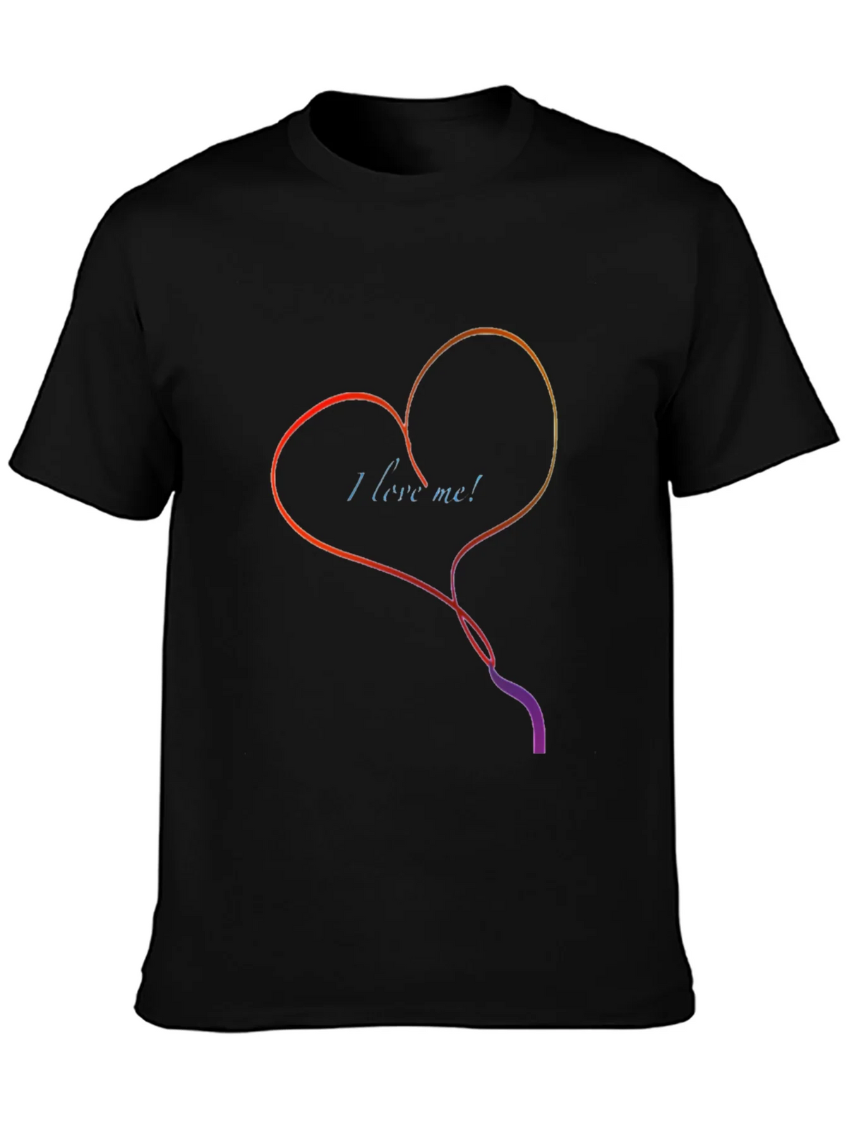 I Love Me Heart Graphic Tee - Stylish Black T-Shirt product image 3