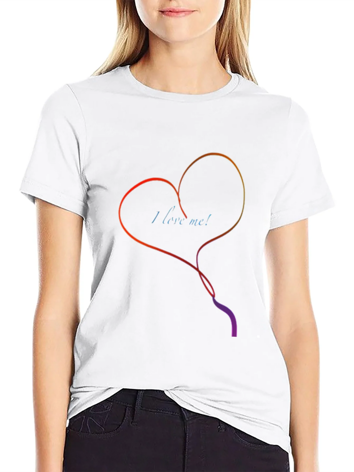 I Love Me Heart Graphic Tee - Stylish Black T-Shirt product image 8