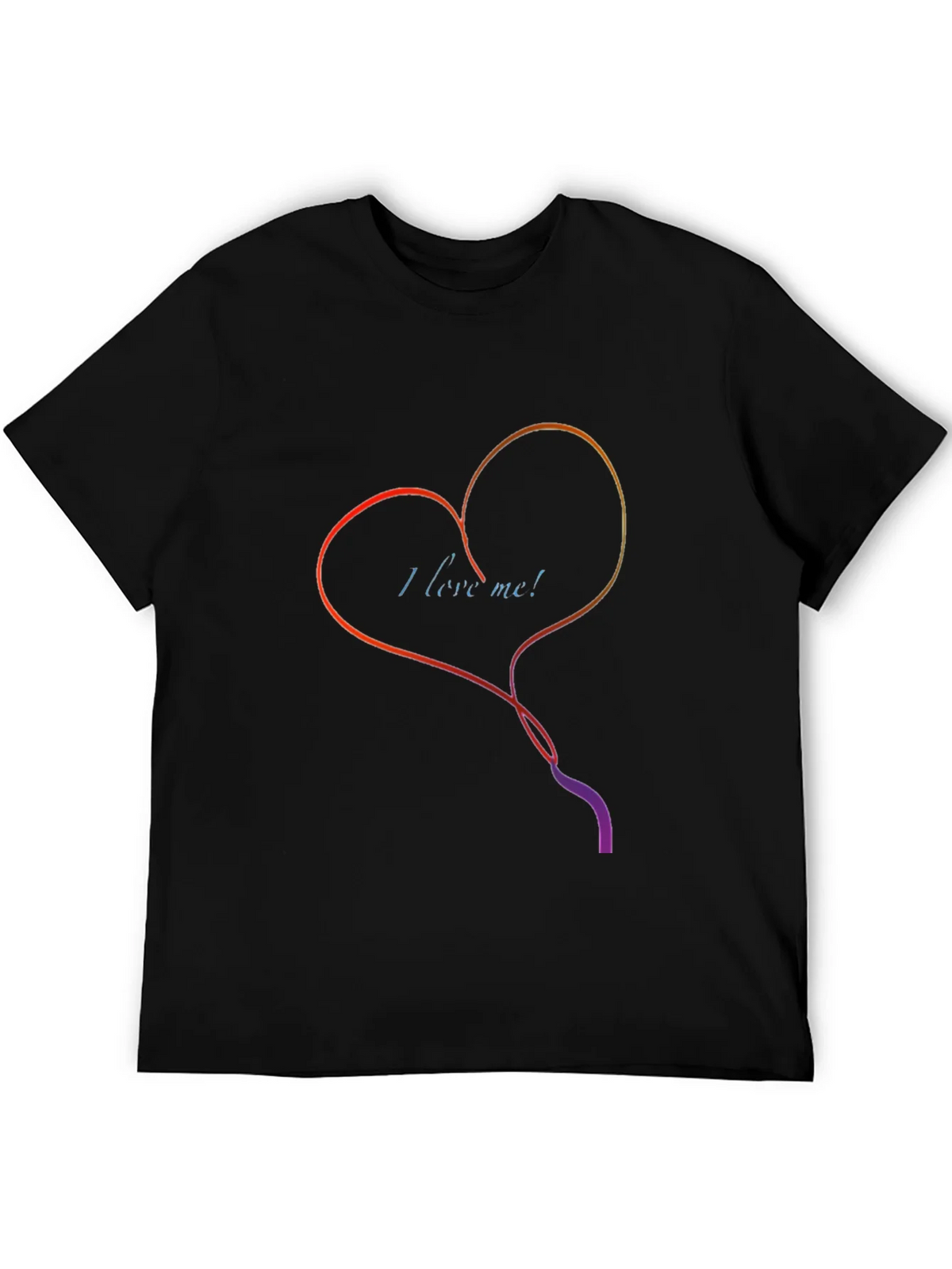 I Love Me Heart Graphic Tee - Stylish Black T-Shirt product image 5