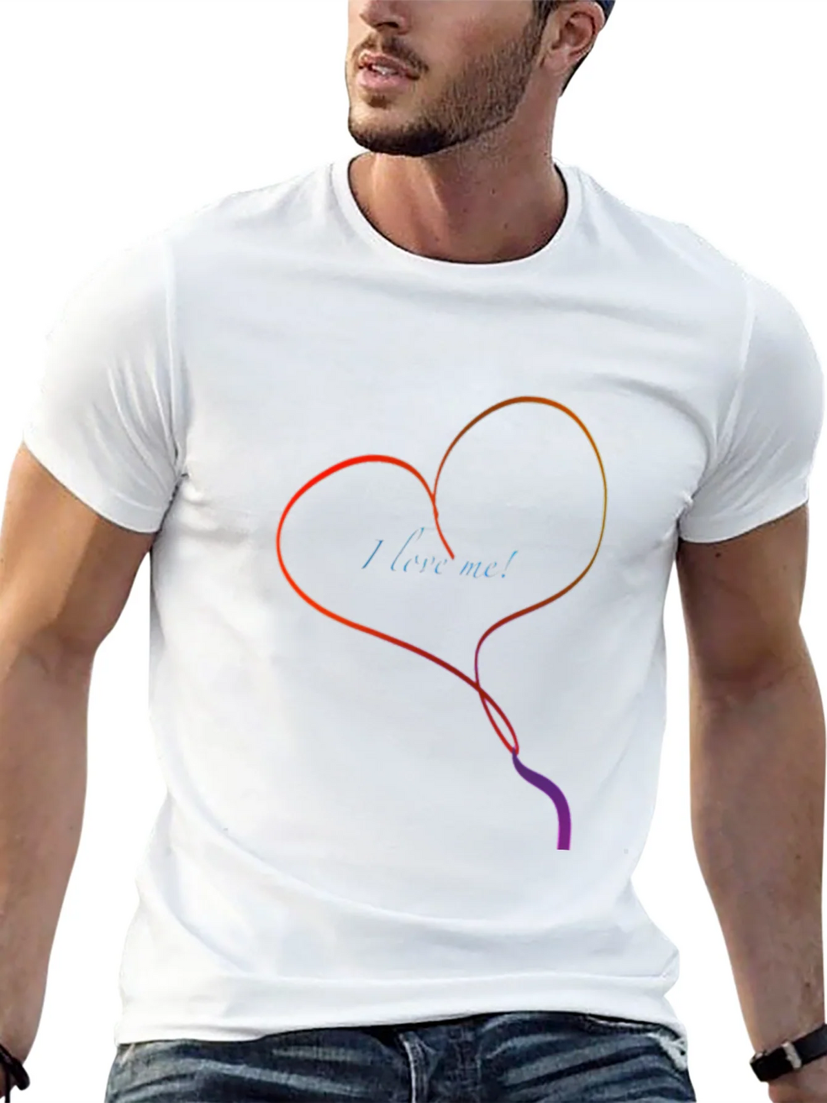 I Love Me Heart Graphic Tee - Stylish Black T-Shirt product image 12