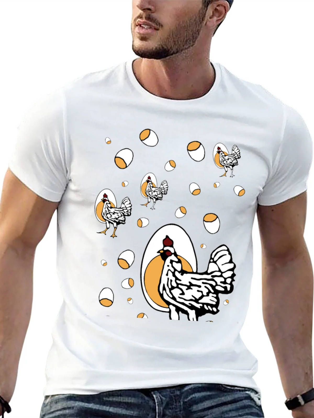 Funny Chicken & Egg Graphic Tee product image 12