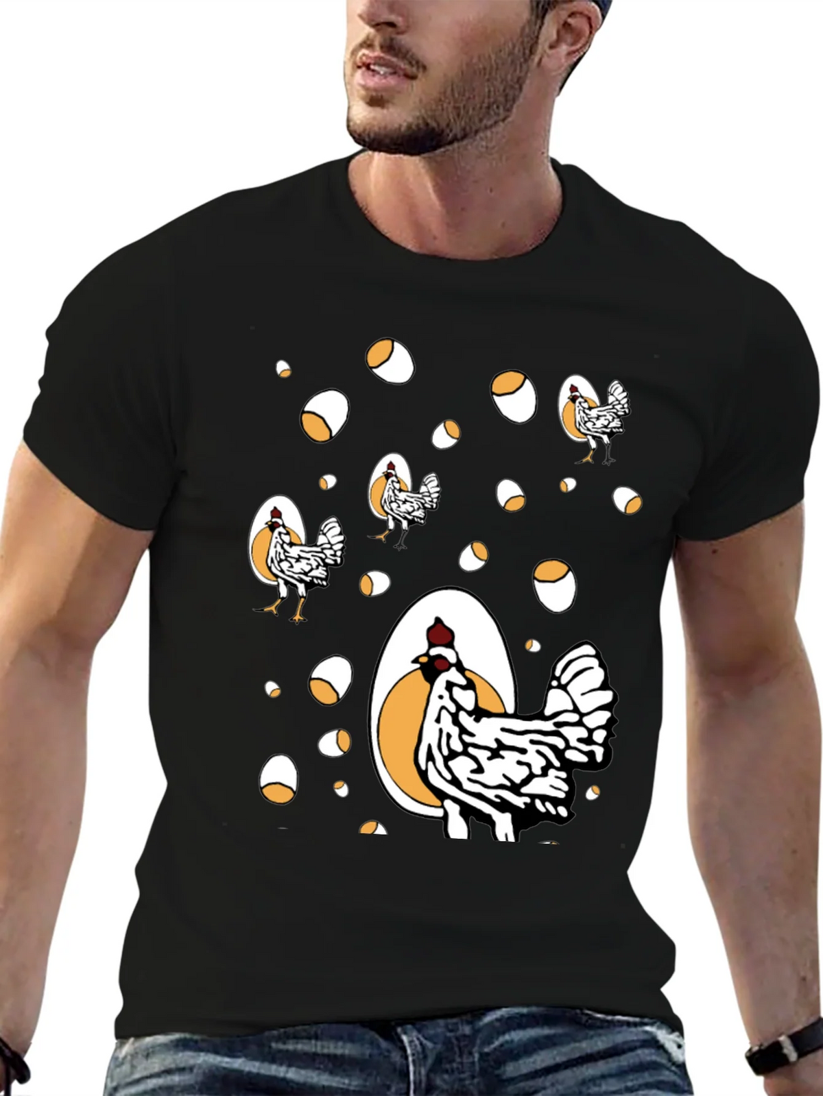 Funny Chicken & Egg Graphic Tee product image 6