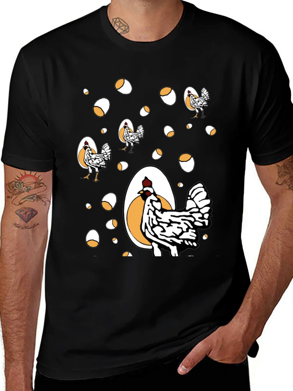 Funny Chicken & Egg Graphic Tee product image 1