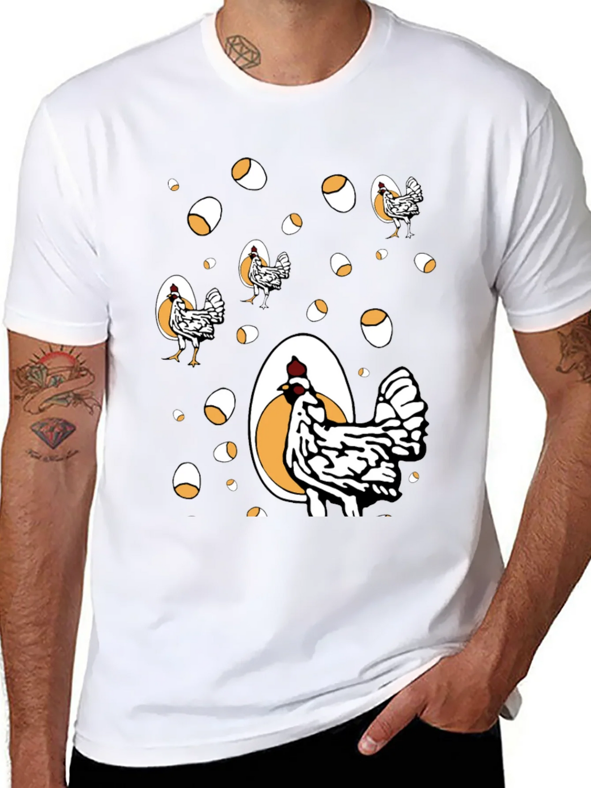 Funny Chicken & Egg Graphic Tee product image 7