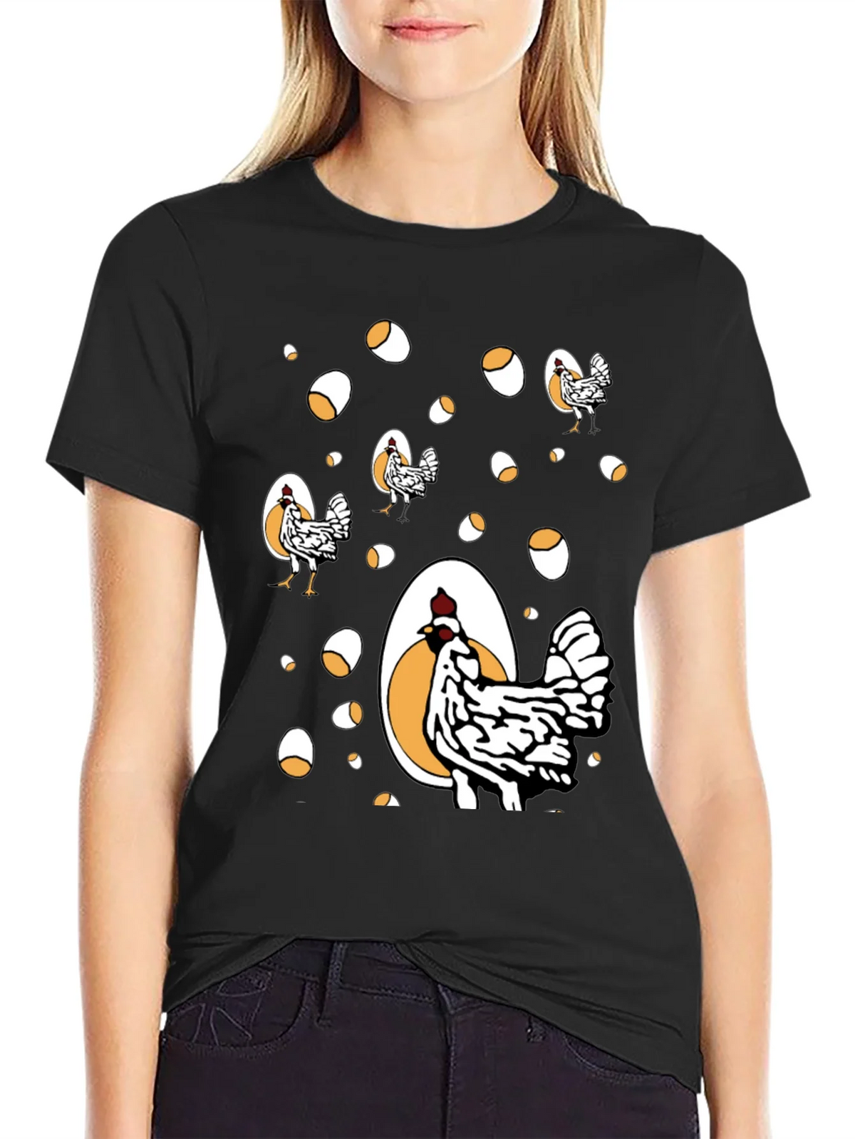Funny Chicken & Egg Graphic Tee product image 2