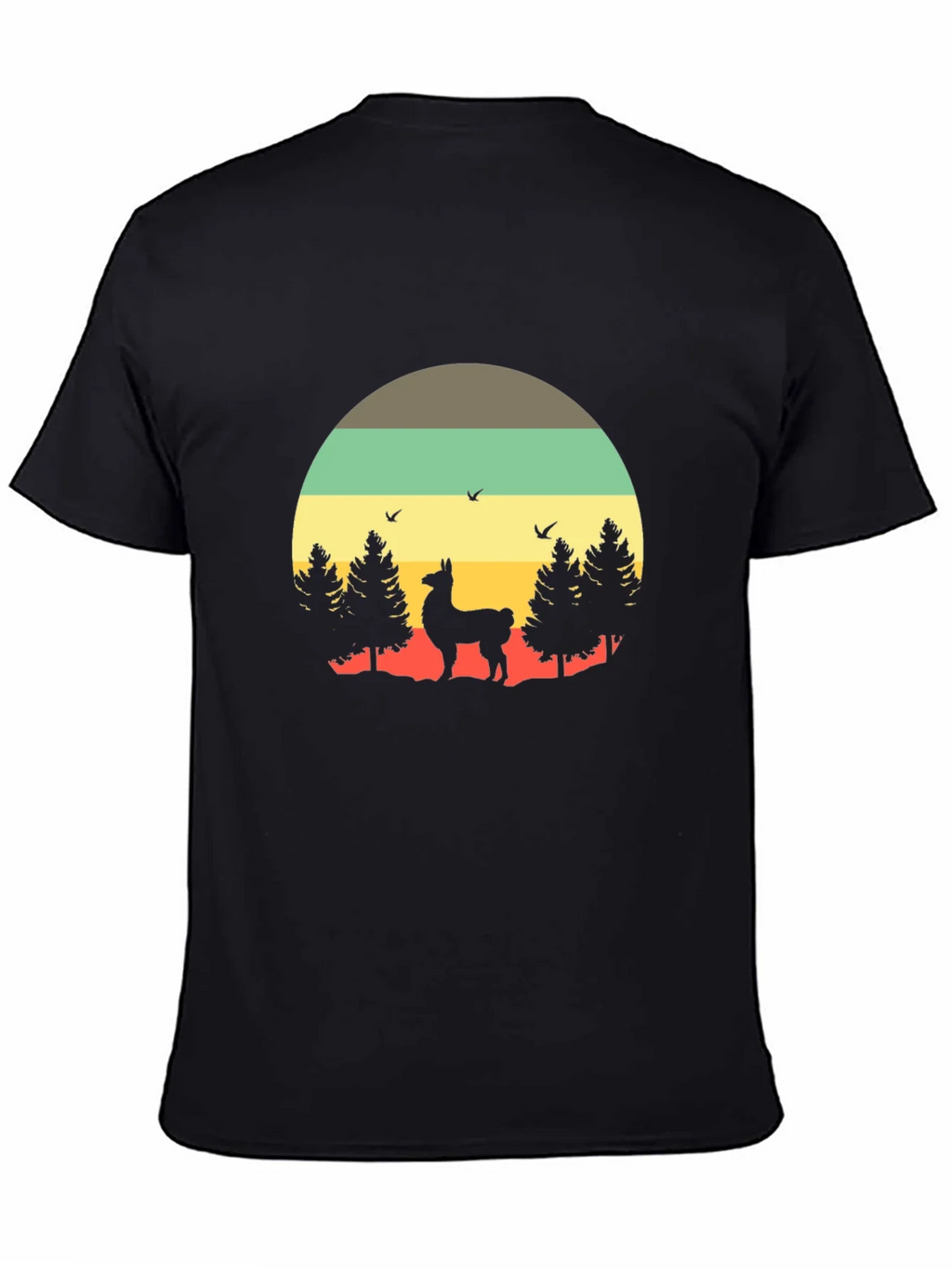 Retro Llama T-Shirt - Nature Graphic Tee product image 4