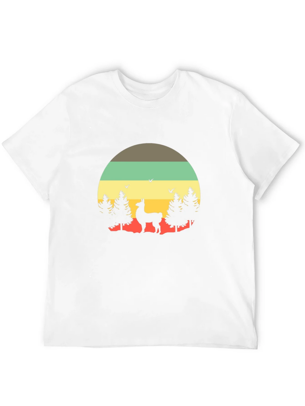 Retro Llama T-Shirt - Nature Graphic Tee product image 8