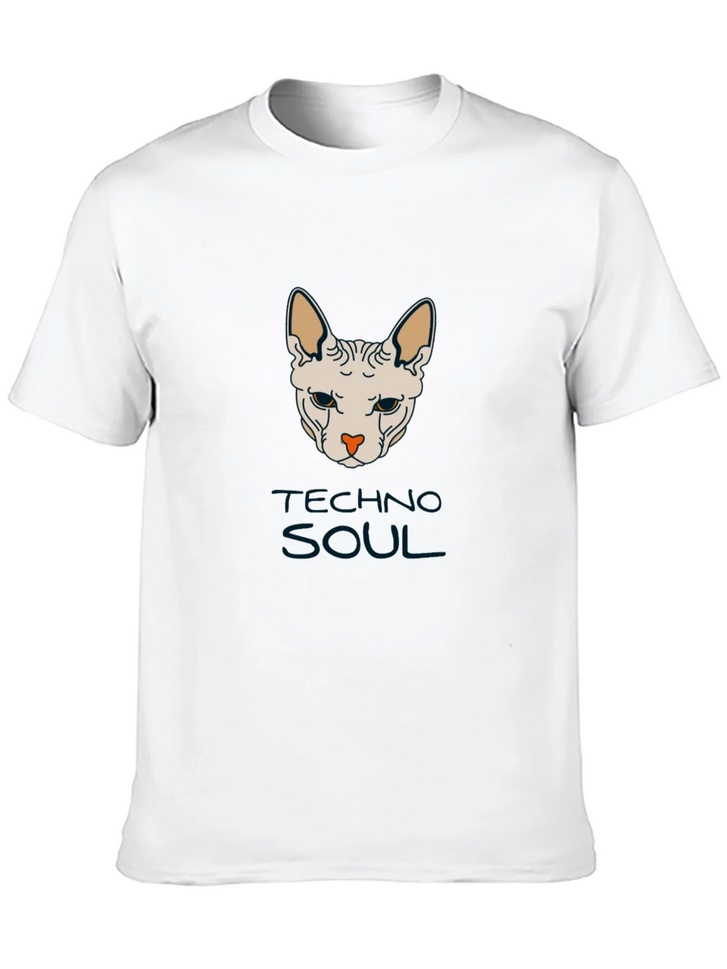 Techno Soul Sphynx Cat Graphic Tee - Black product image 9