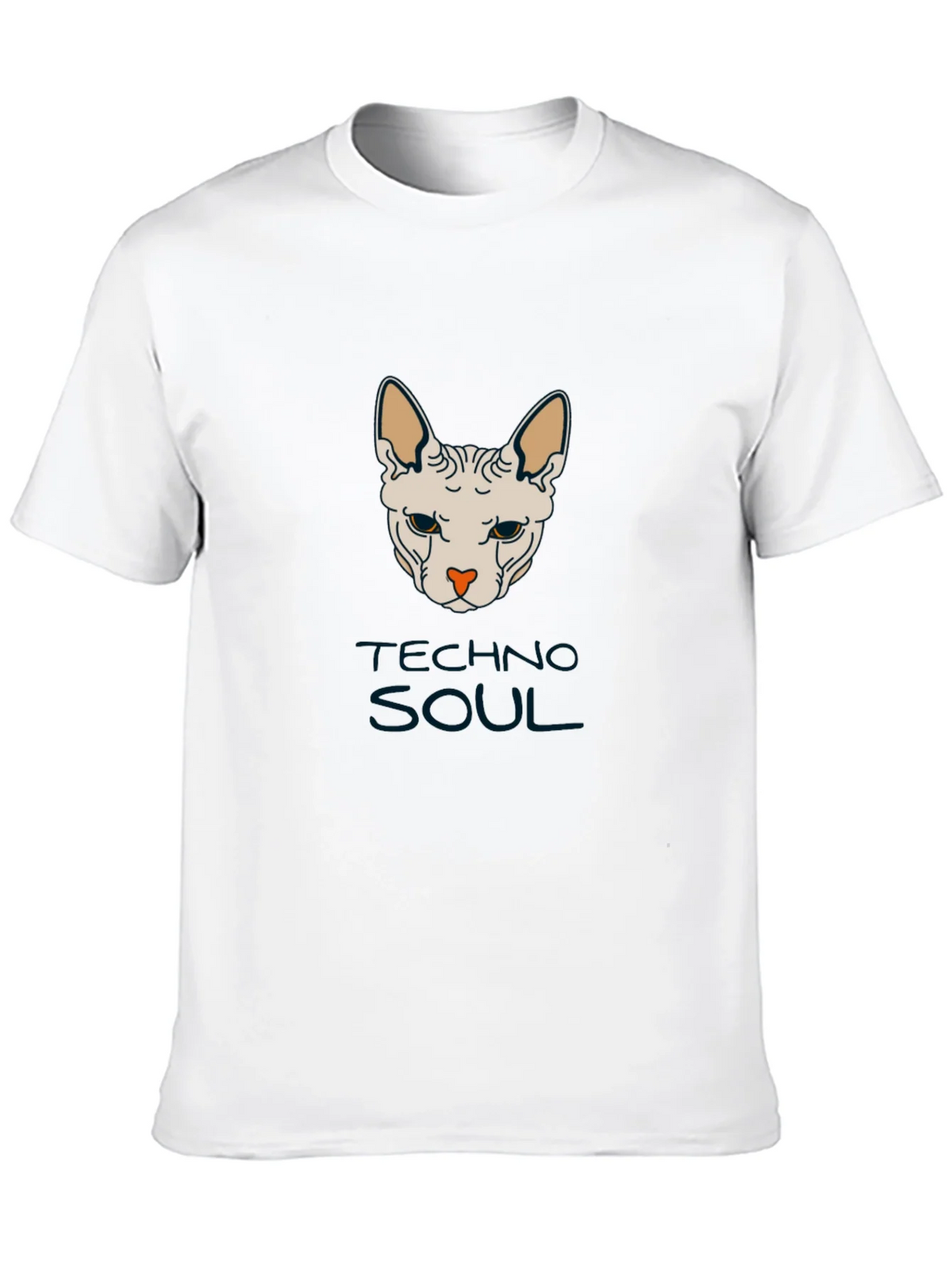 Techno Soul Sphynx Cat Graphic Tee - Black product image 9