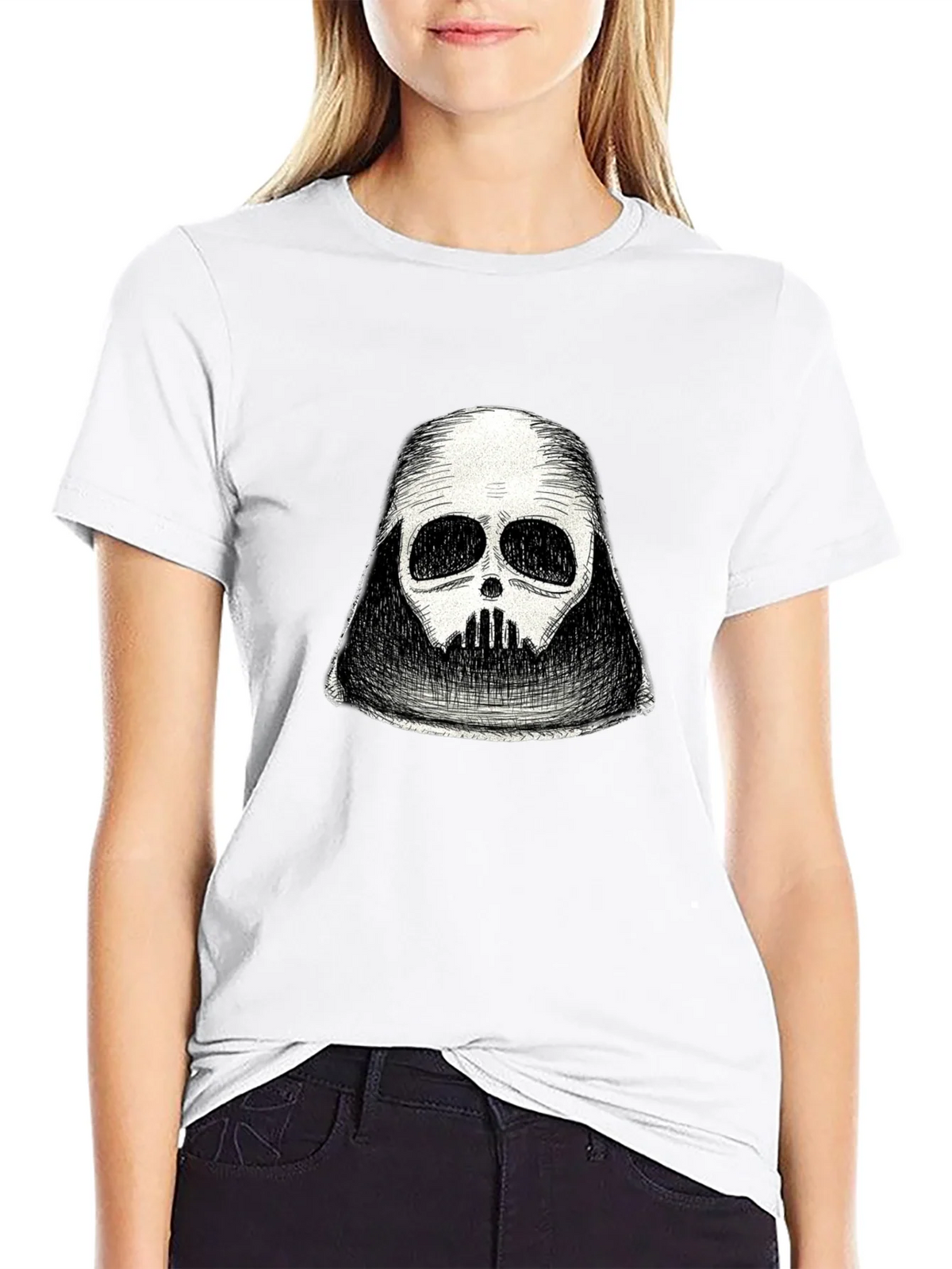 Darth Vader Sketch T-Shirt - Black Graphic Tee product image 8