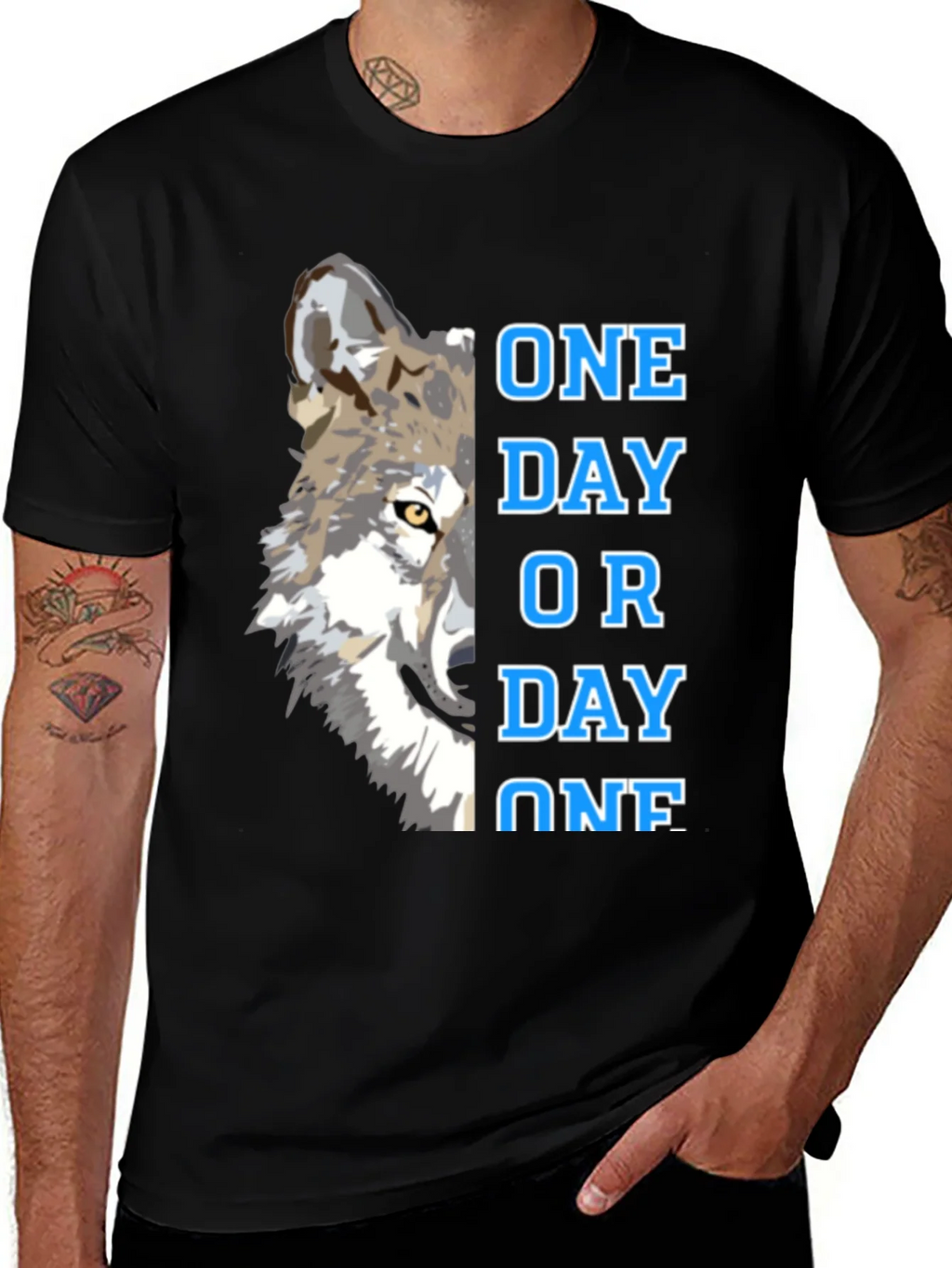 One Day Or Wolf Graphic T-Shirt product image 1