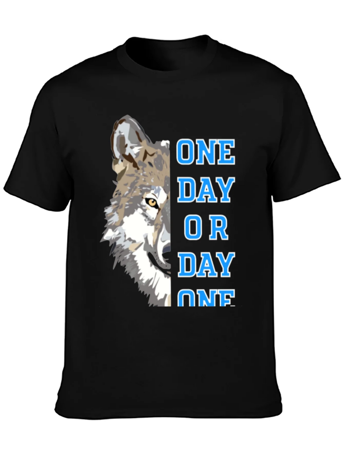 One Day Or Wolf Graphic T-Shirt product image 3