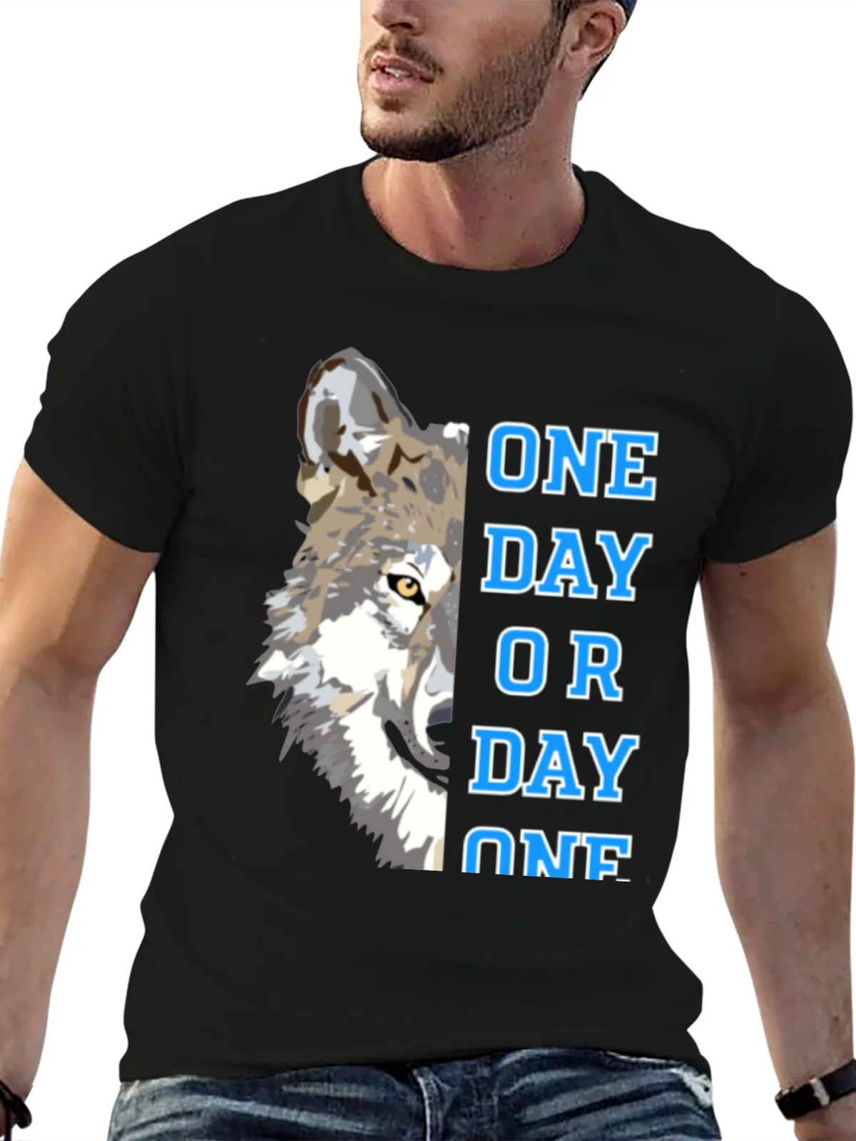 One Day Or Wolf Graphic T-Shirt product image 6