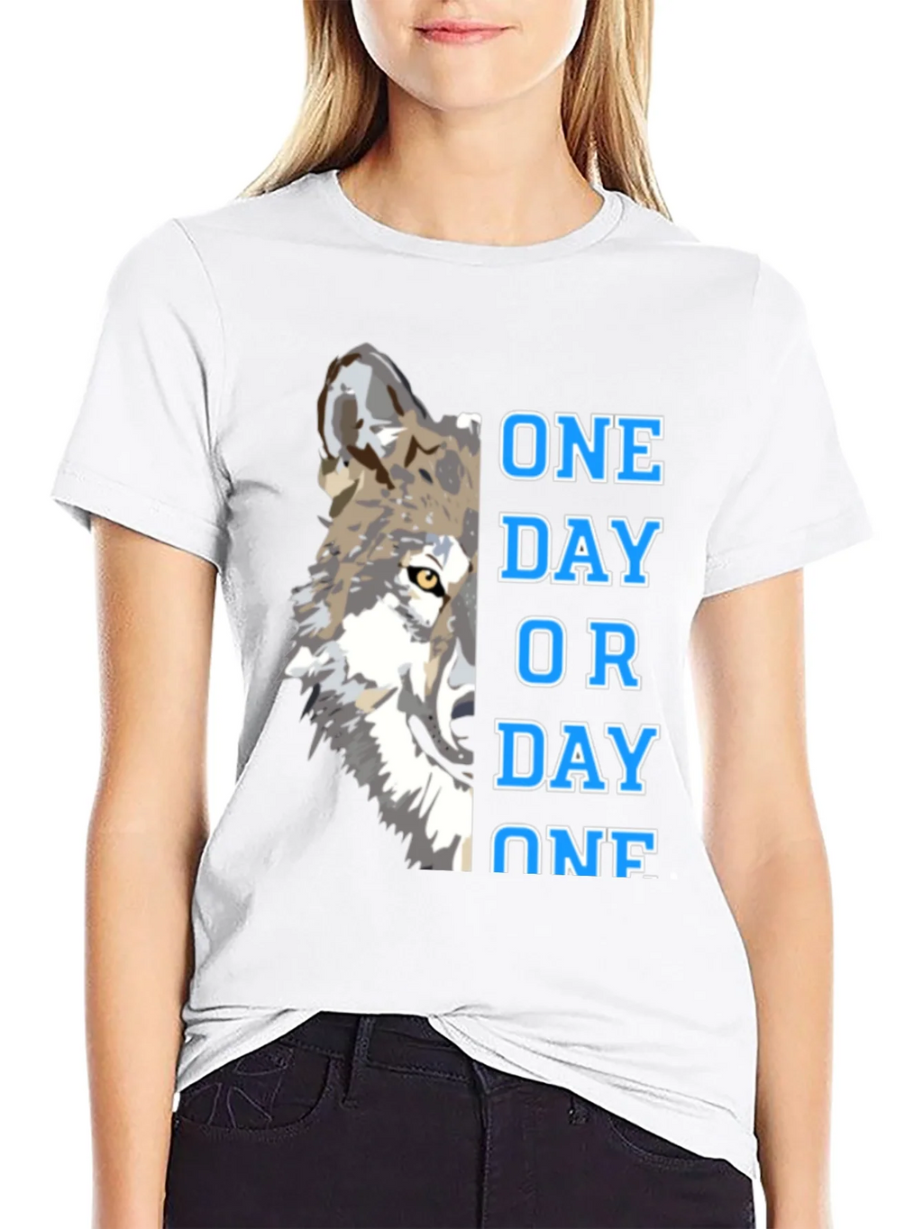 One Day Or Wolf Graphic T-Shirt product image 8