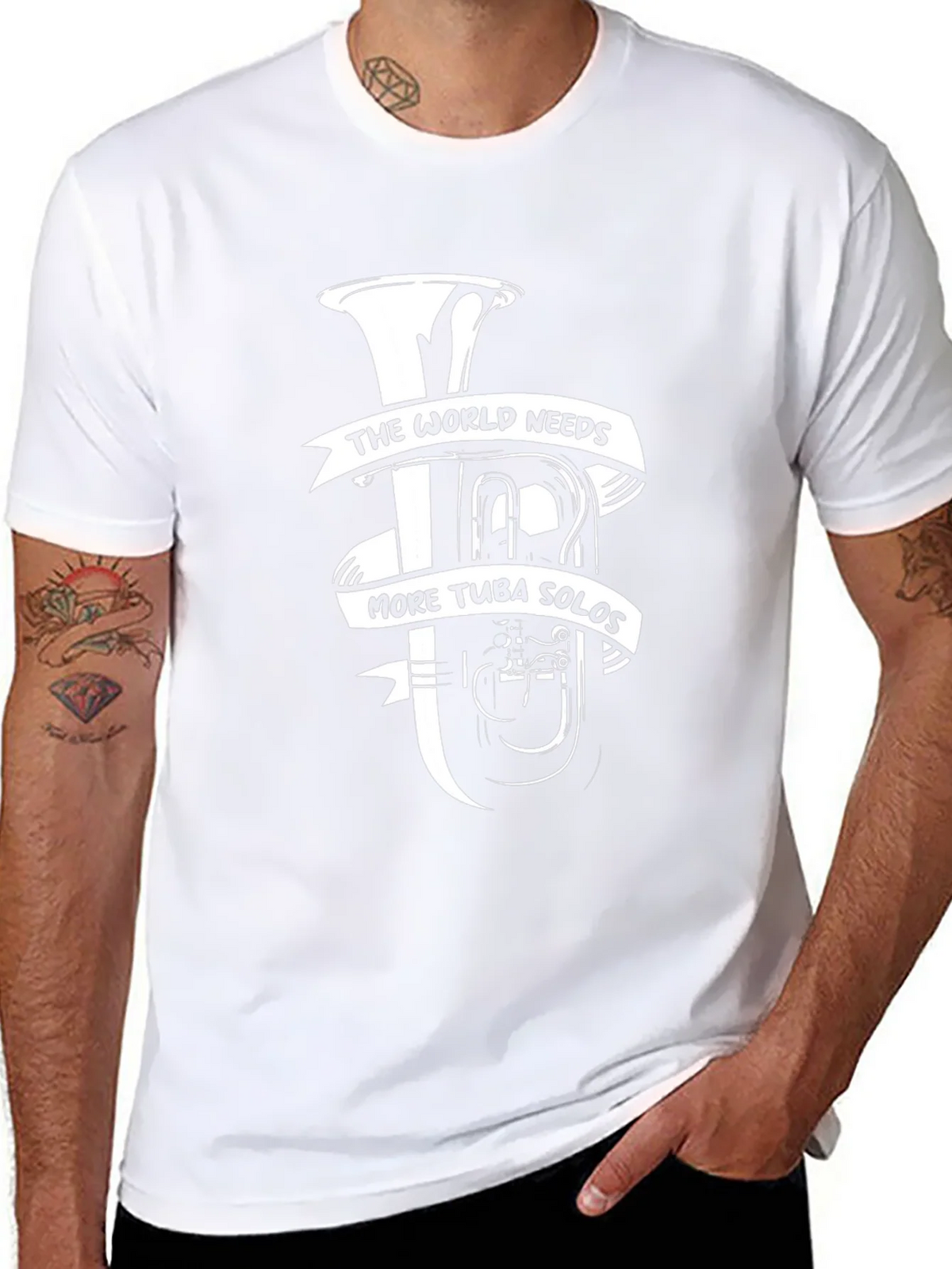 Tuba Solo Graphic T-Shirt - Music Lover Tee product image 4
