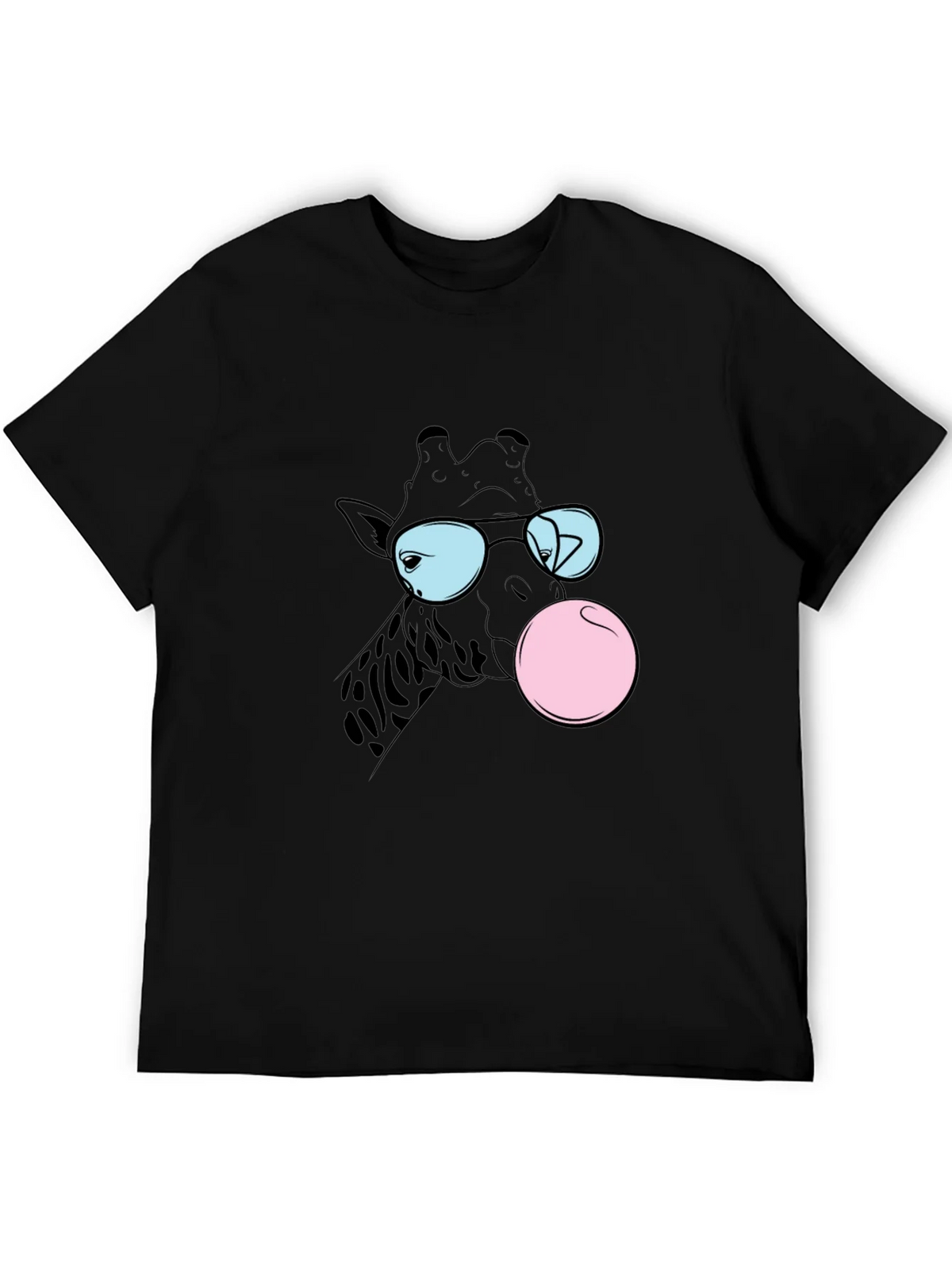 Cool Giraffe Bubble Gum Graphic Tee product image 5