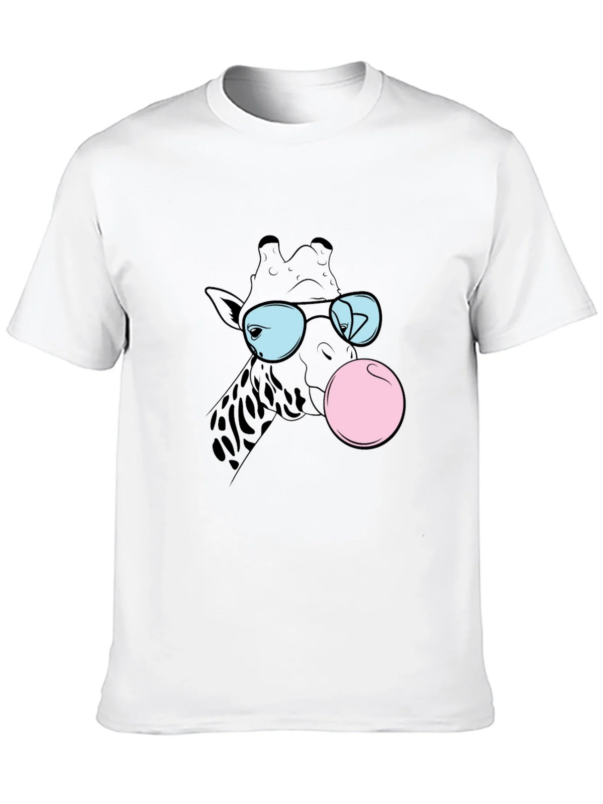 Cool Giraffe Bubble Gum Graphic Tee product image 9