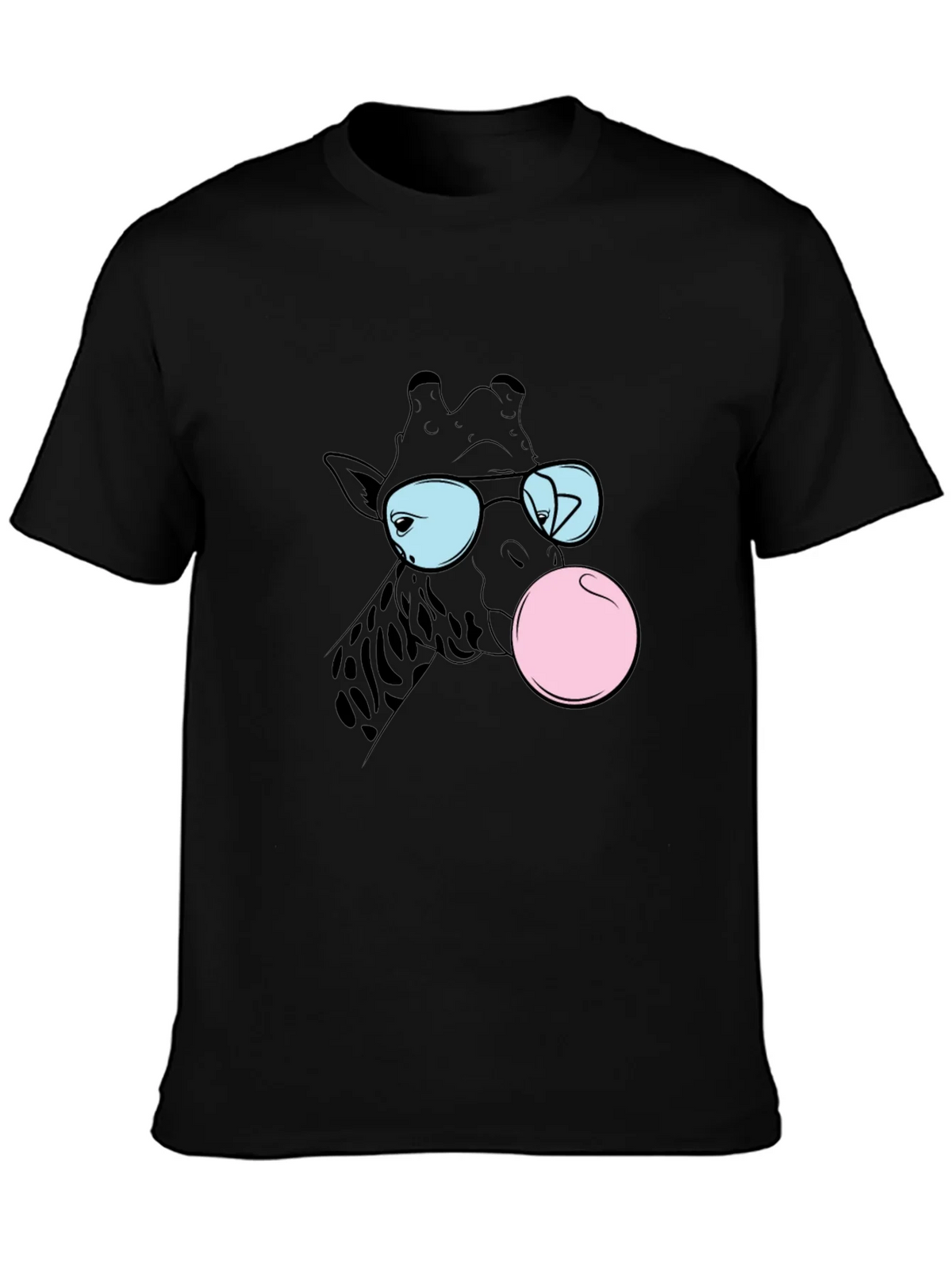 Cool Giraffe Bubble Gum Graphic Tee product image 3