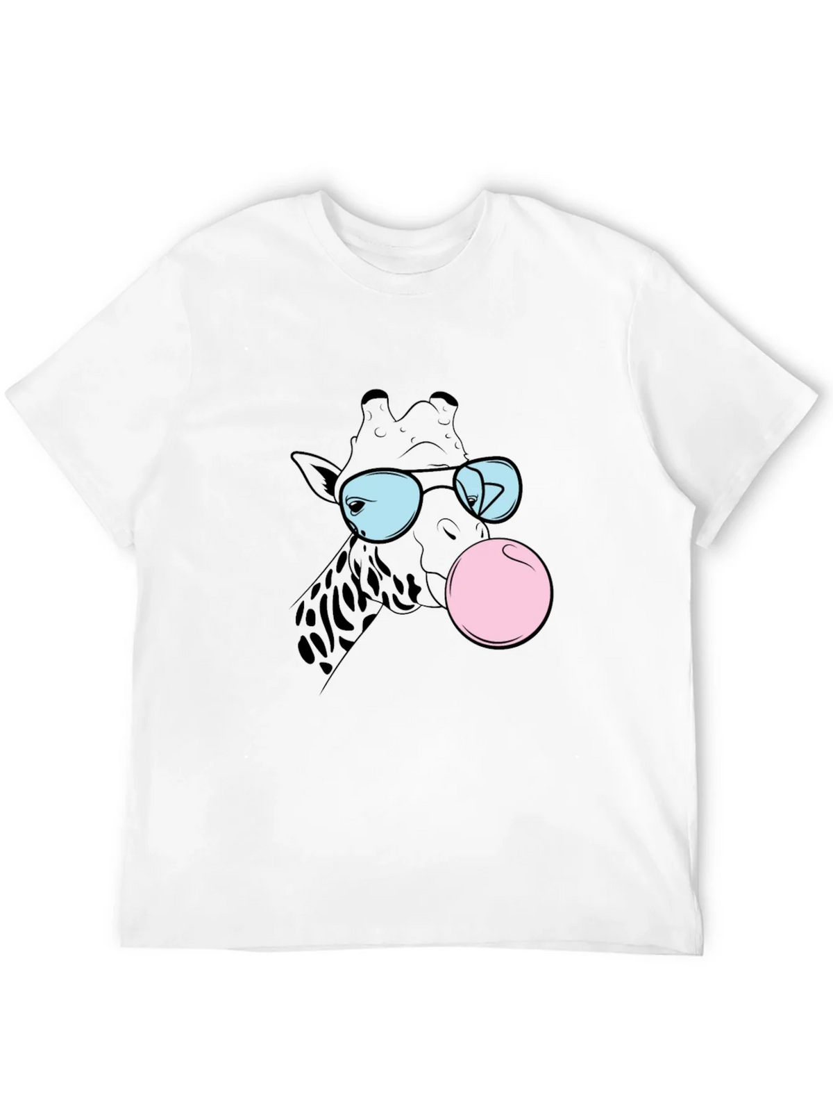 Cool Giraffe Bubble Gum Graphic Tee product image 11