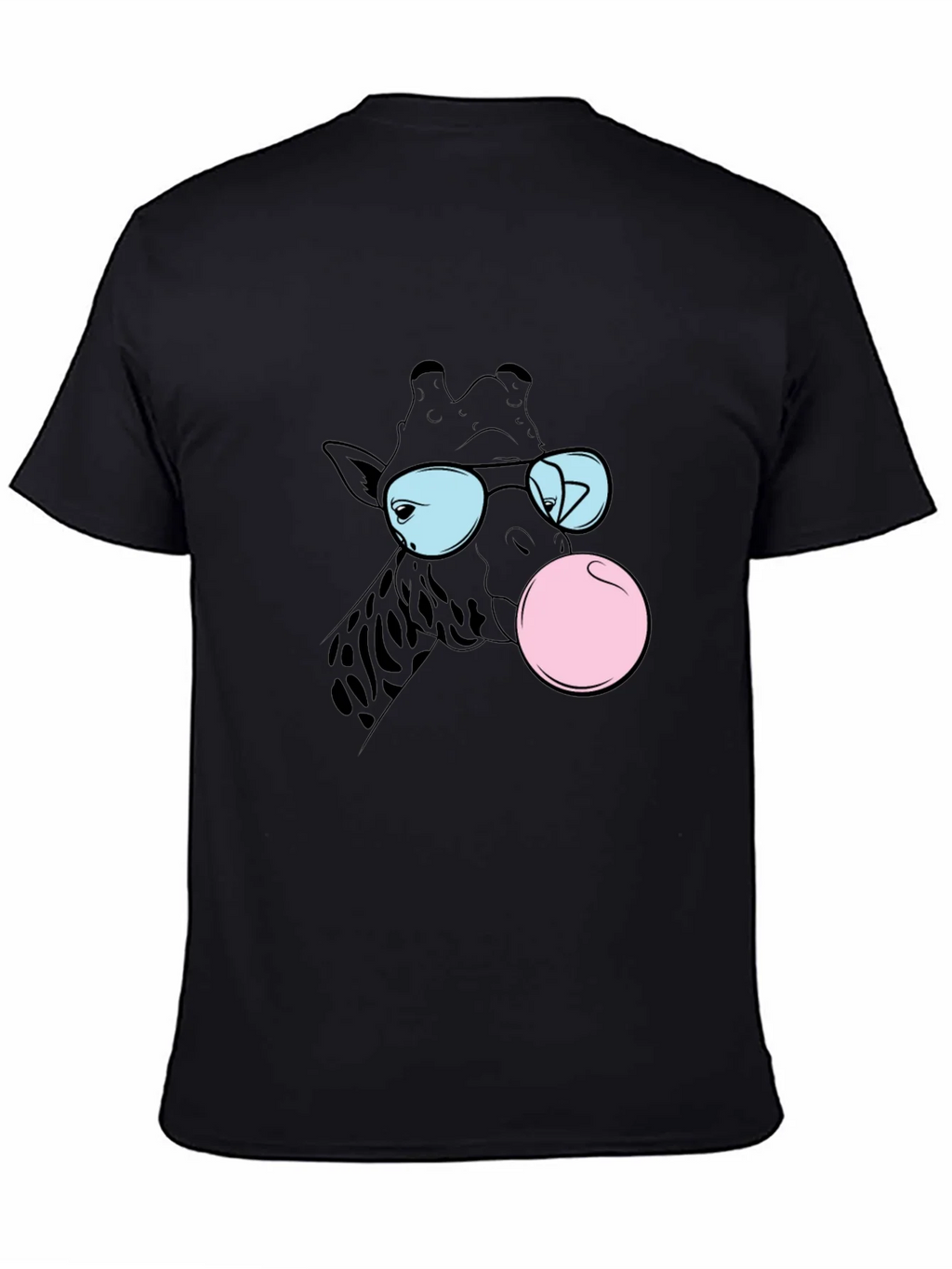 Cool Giraffe Bubble Gum Graphic Tee product image 4