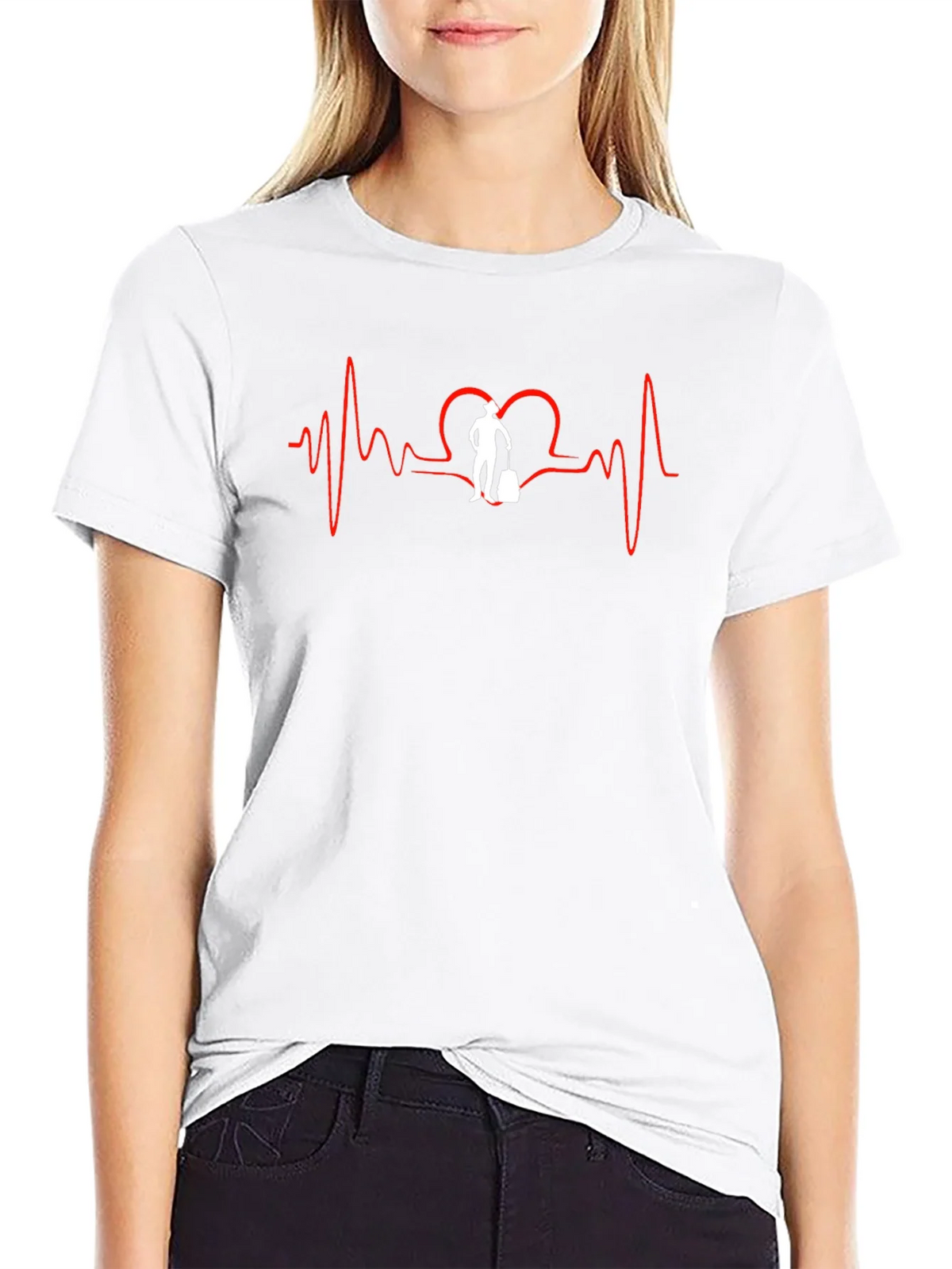 Travel Lover Heartbeat T-Shirt product image 7