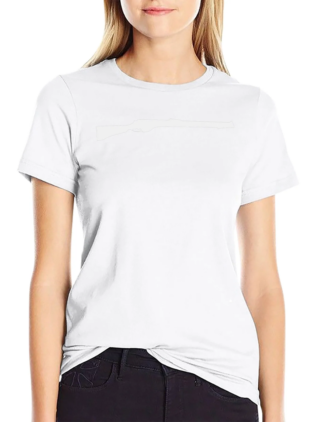Rifle Graphic Tee - Classic Black Cotton T-Shirt product image 7