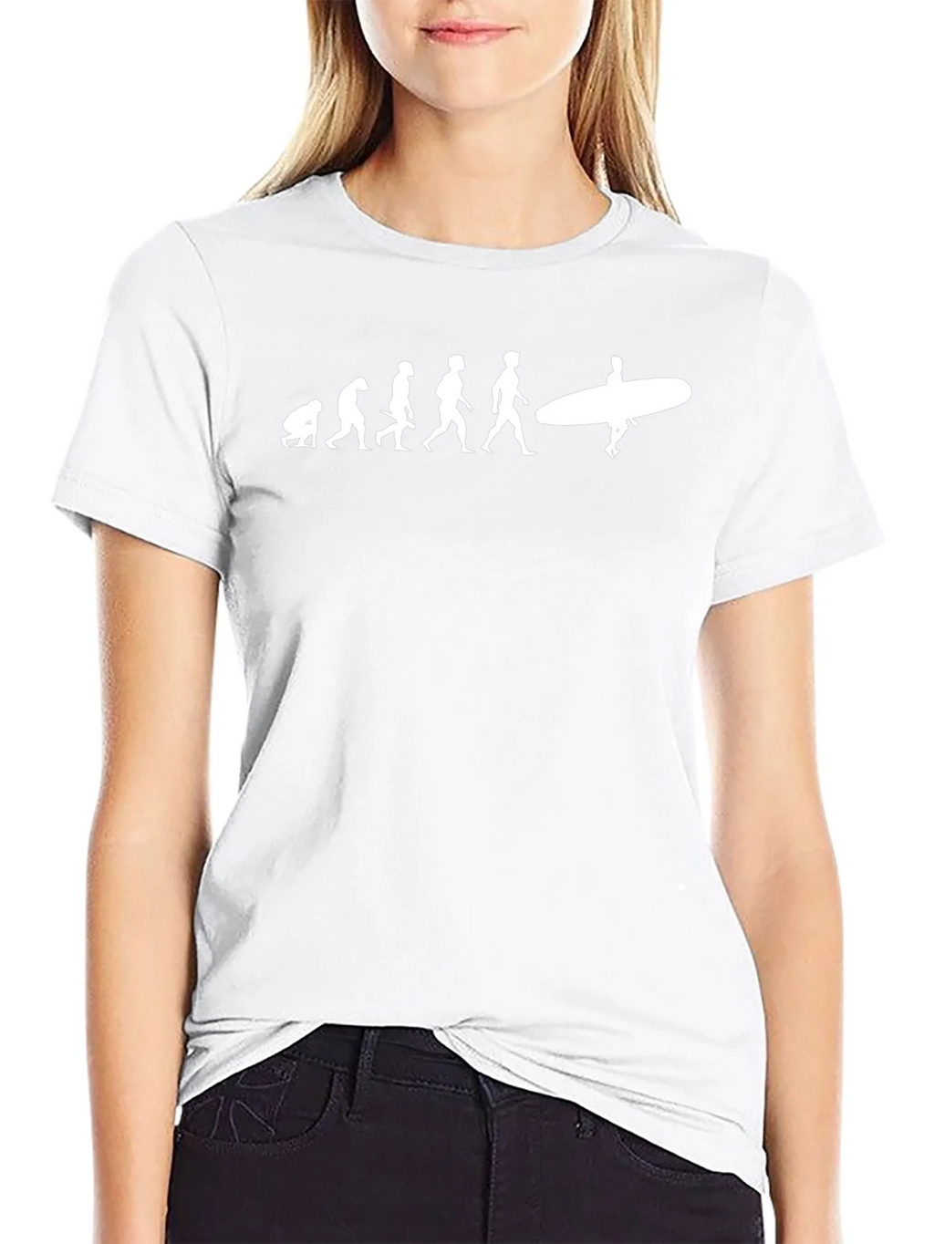 Evolution of Surfing Black T-Shirt product image 8