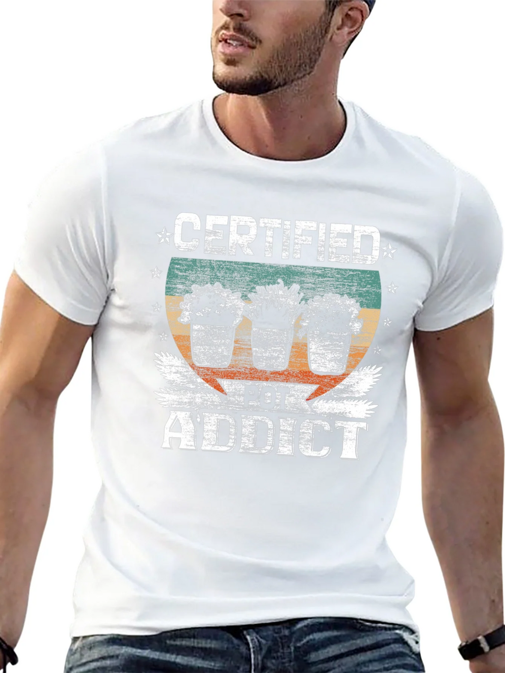 Certified Pot Addict Graphic T-Shirt product image 11