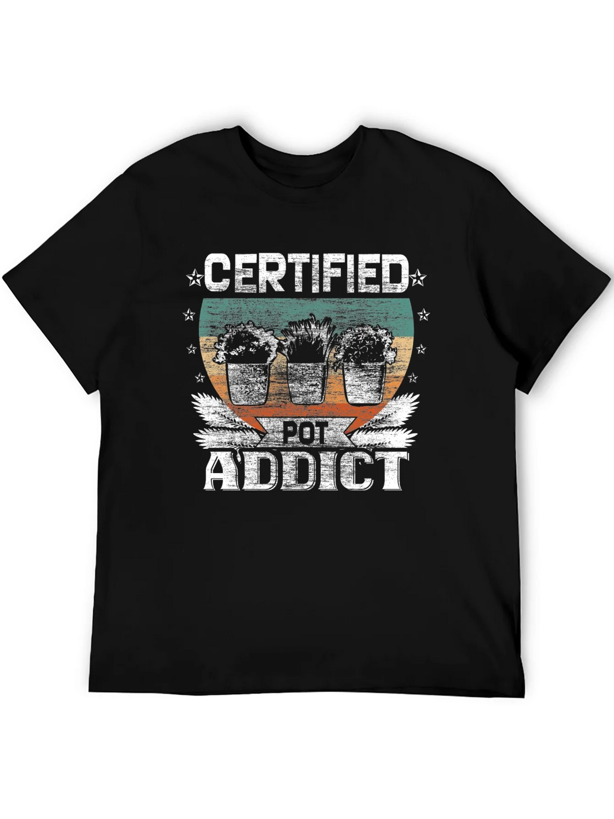 Certified Pot Addict Graphic T-Shirt product image 4