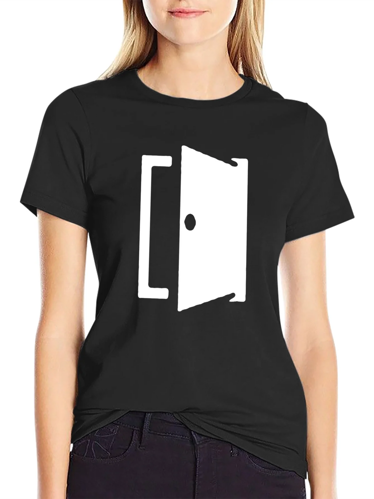 Open Door Graphic T-Shirt - Black product image 2
