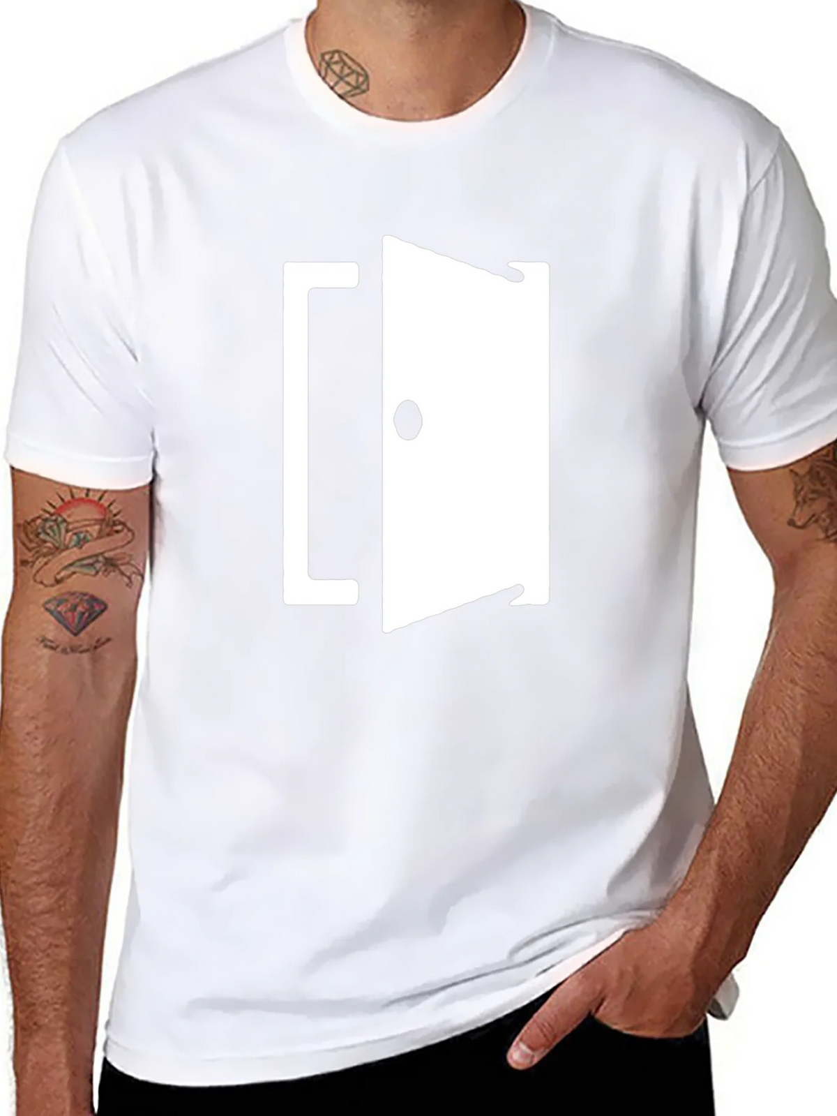Open Door Graphic T-Shirt - Black product image 7