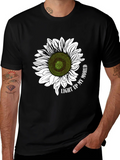 Sunflower Graphic T-Shirt - Light Up My World Black Tee product image 1