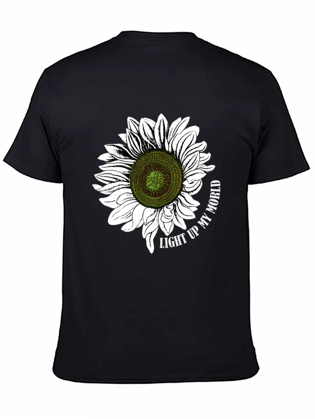 Sunflower Graphic T-Shirt - Light Up My World Black Tee product image 2
